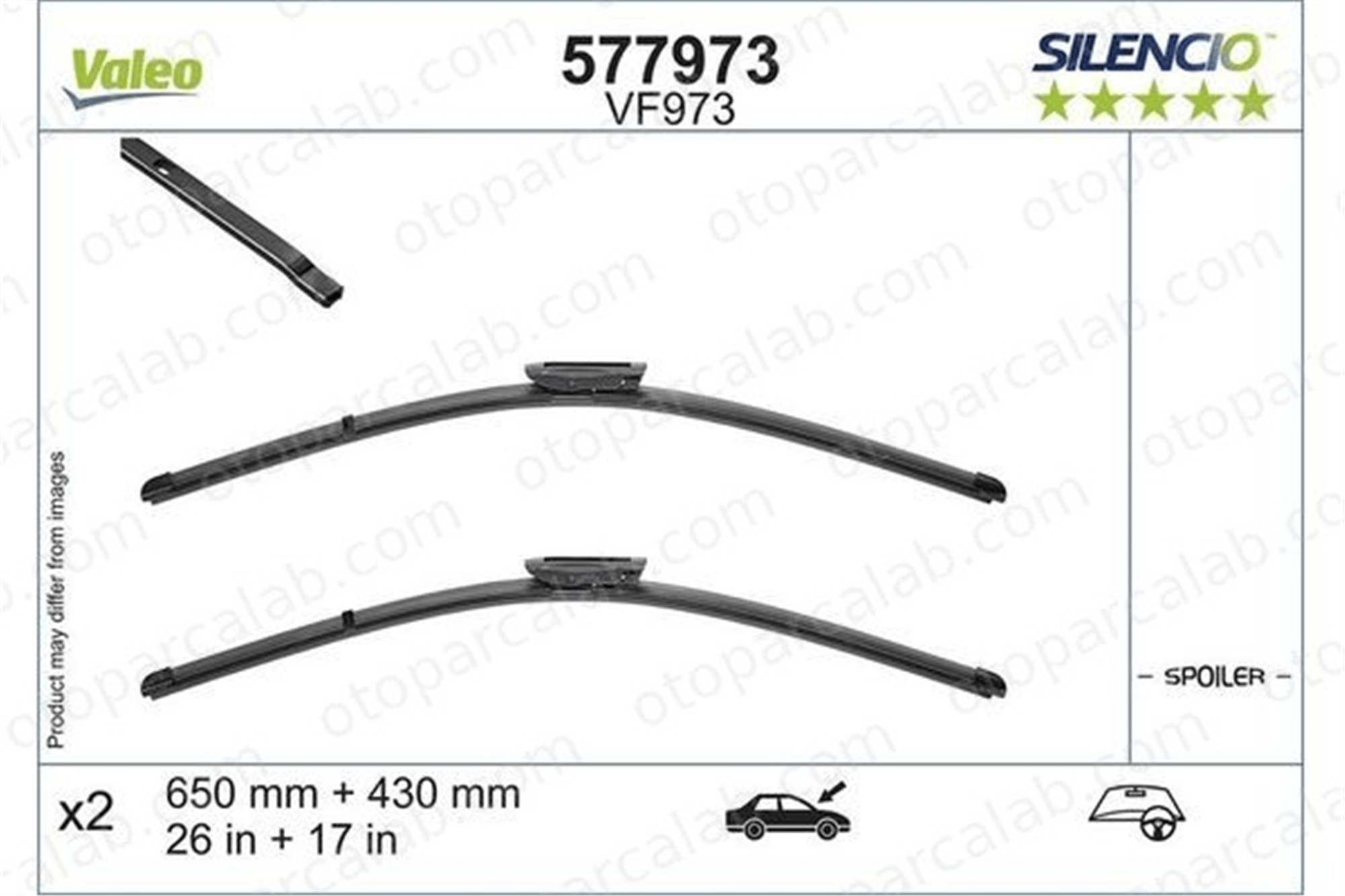 PSA ORJINAL 1611870780 Silecek Süpürgesi Ön CITROËN C4 CACTUS C4 CACTUS Van 1611870780 1611870880
