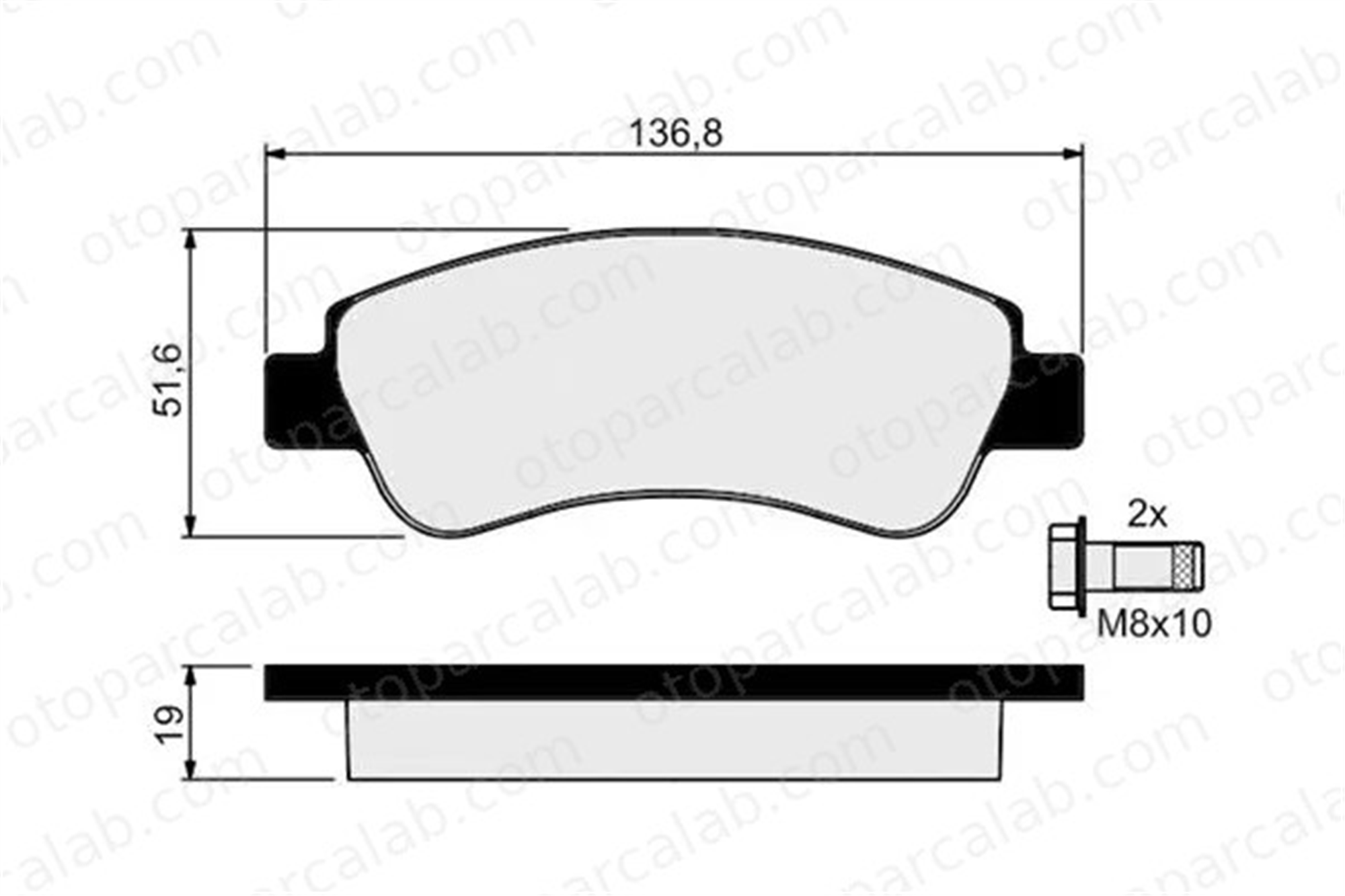PSA ORJINAL 1614005880 Fren Disk Balata Ön PEUGEOT 208 I CITROËN BERLINGO / BERLINGO FIRST MPV 1614005880 1610489680