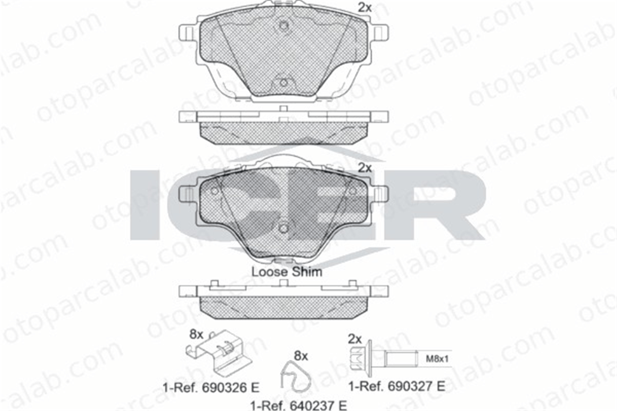 PSA ORJINAL 1678168080 Fren Disk Balata Ön PEUGEOT 308 II 308 SW II 1678168080 1609000980