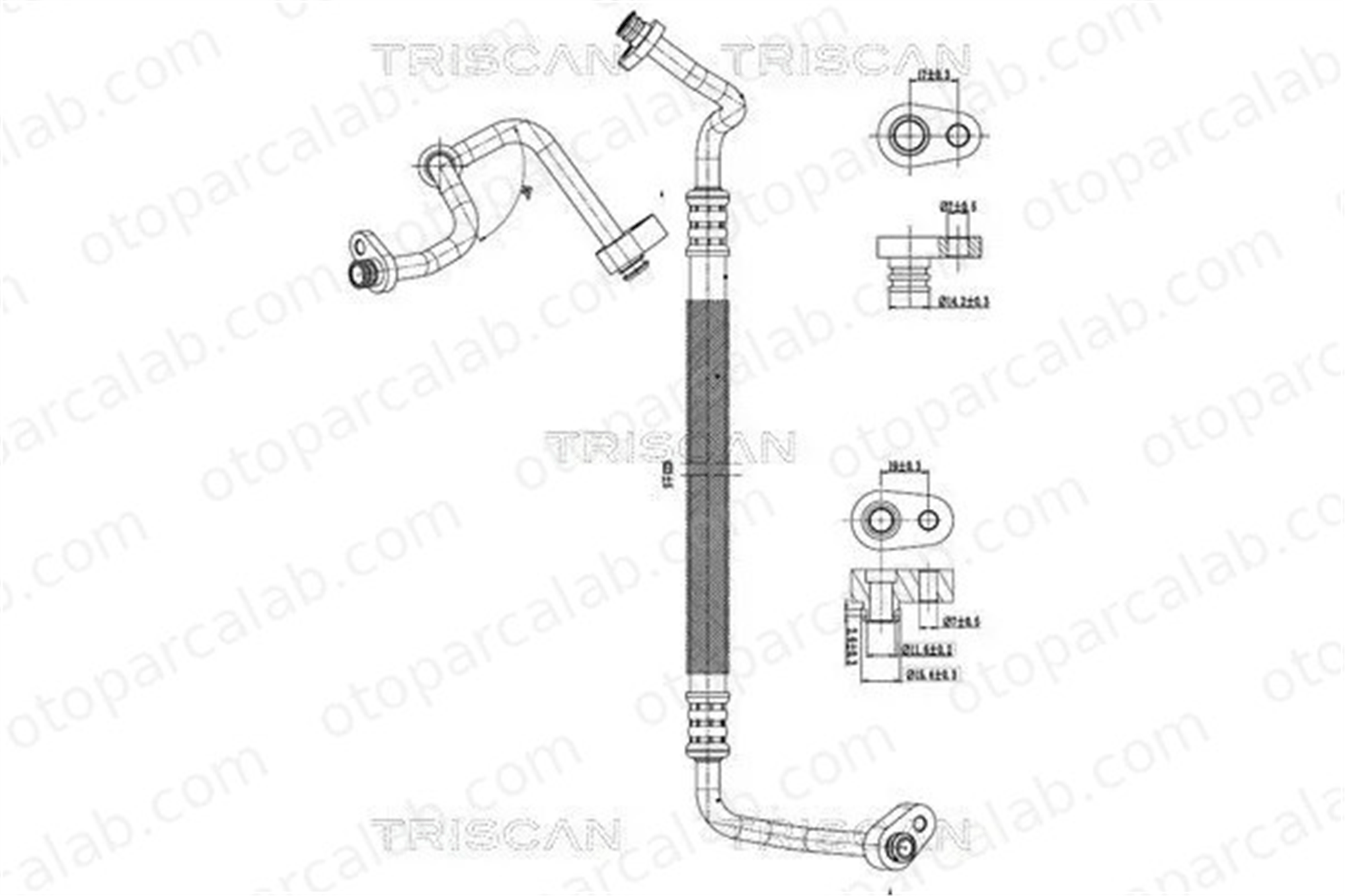 PSA ORJINAL 1692728880 Klima Hortumu CITROËN JUMPER Panelvan/Van JUMPER Platform şasi 1692728880 1614010280