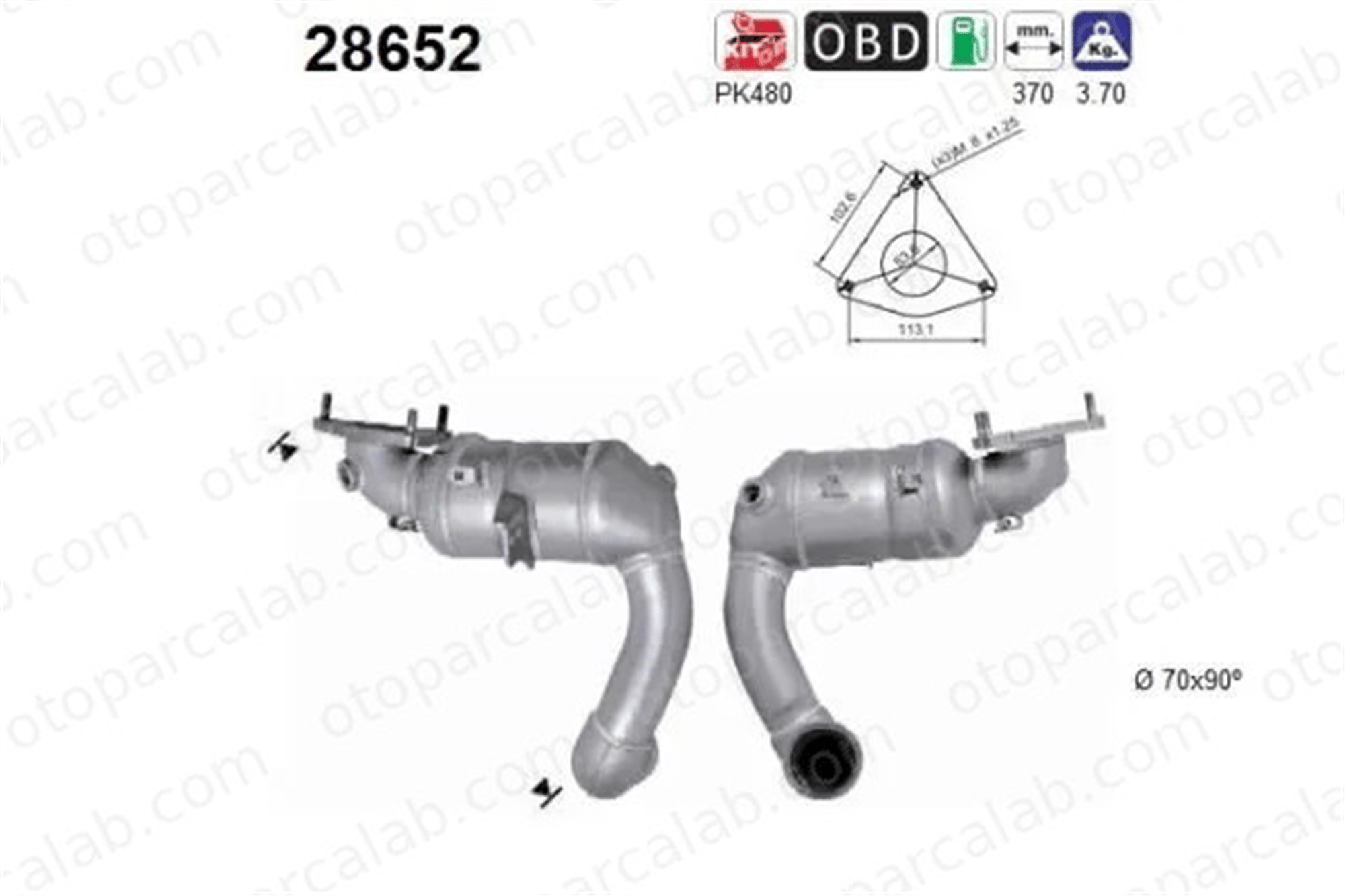PSA ORJINAL 1705TG Partikül Filtresi CITROËN C5 III C5 III Break 1705TG