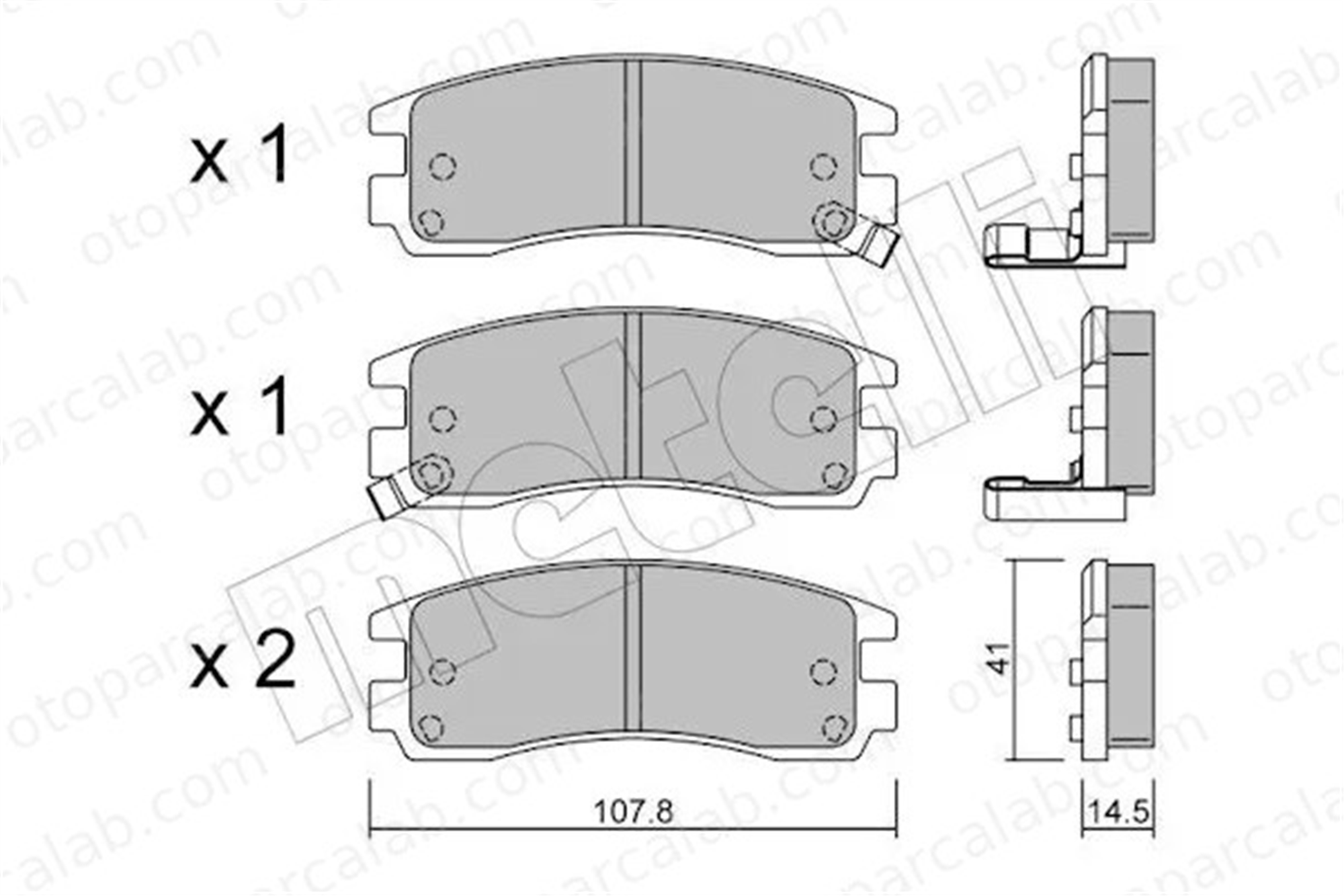PSA ORJINAL 18023377 Fren Disk Balata Arka OPEL SINTRA CHEVROLET TRANS SPORT 18023377 12510016
