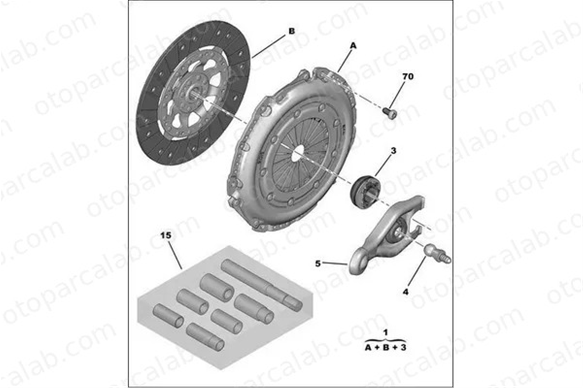PSA ORJINAL 205303 Debriyaj Seti CITROËN C5 III C5 III Break 205303 532P5
