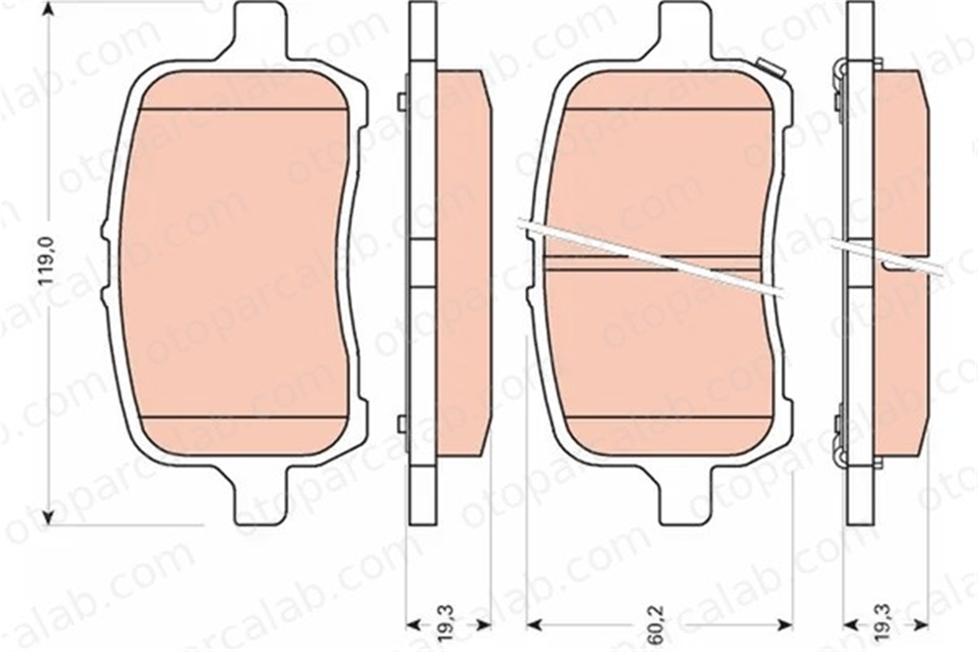 PSA ORJINAL 25894320 Fren Disk Balata Ön OPEL GT Cabrio CHEVROLET HHR 25894320 15243704