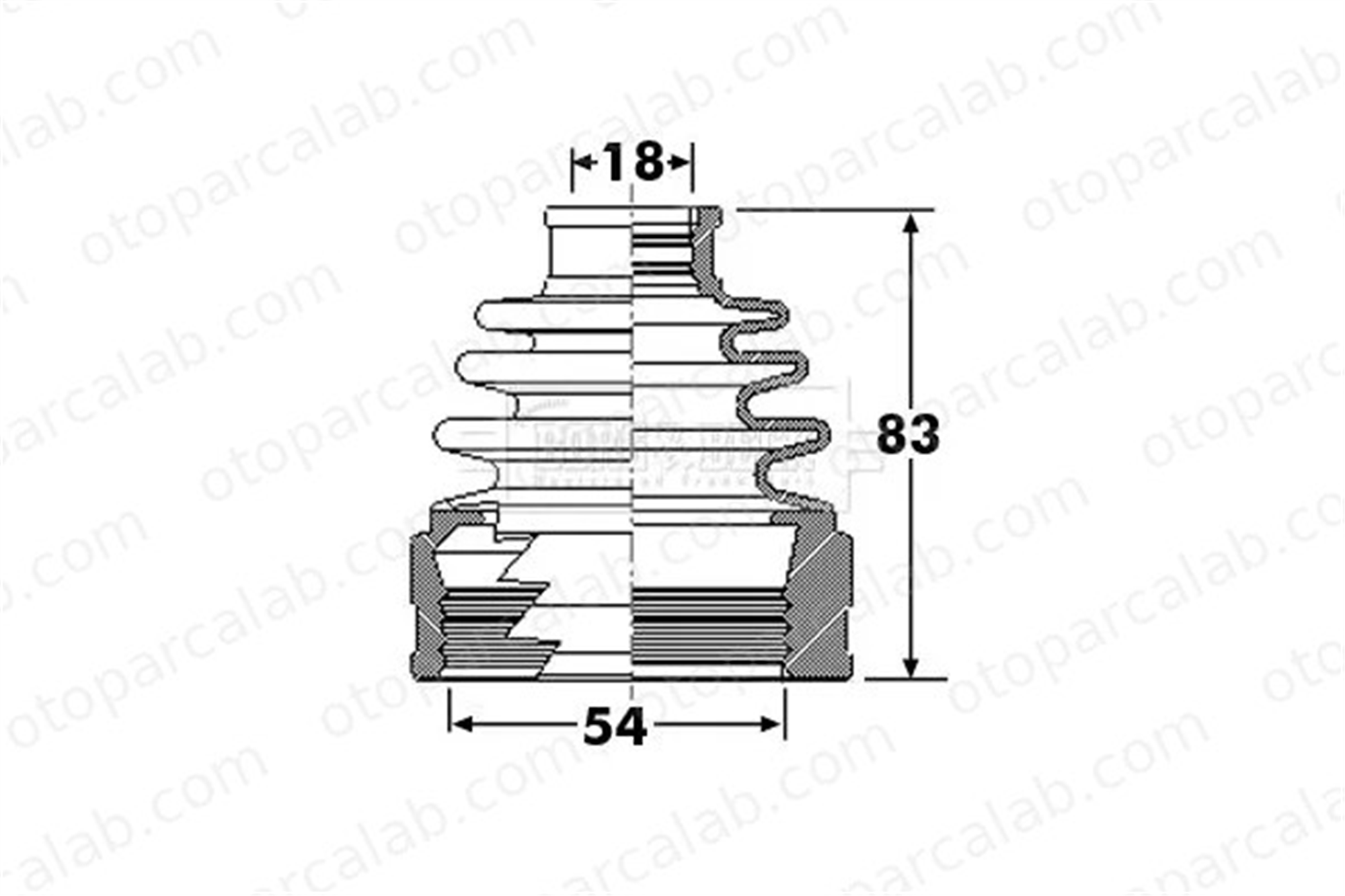 PSA ORJINAL 3293C9 Aks Körüğü Ön İç Sağ veya Sol MITSUBISHI ASX OUTLANDER III 3293C9 3717A015