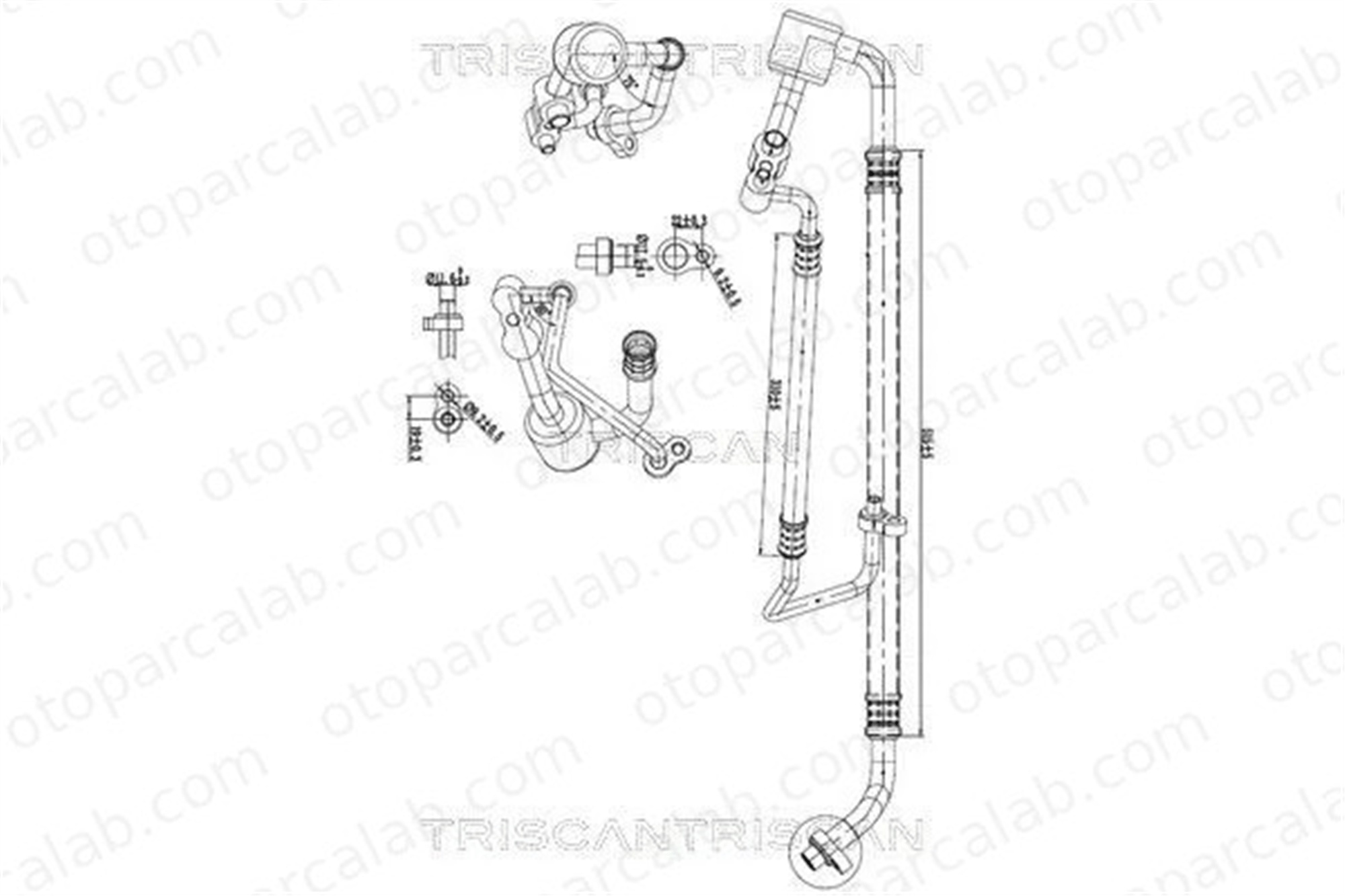 PSA ORJINAL 39044105 Klima Hortumu OPEL ZAFIRA TOURER C ASTRA J 39044105 13351588