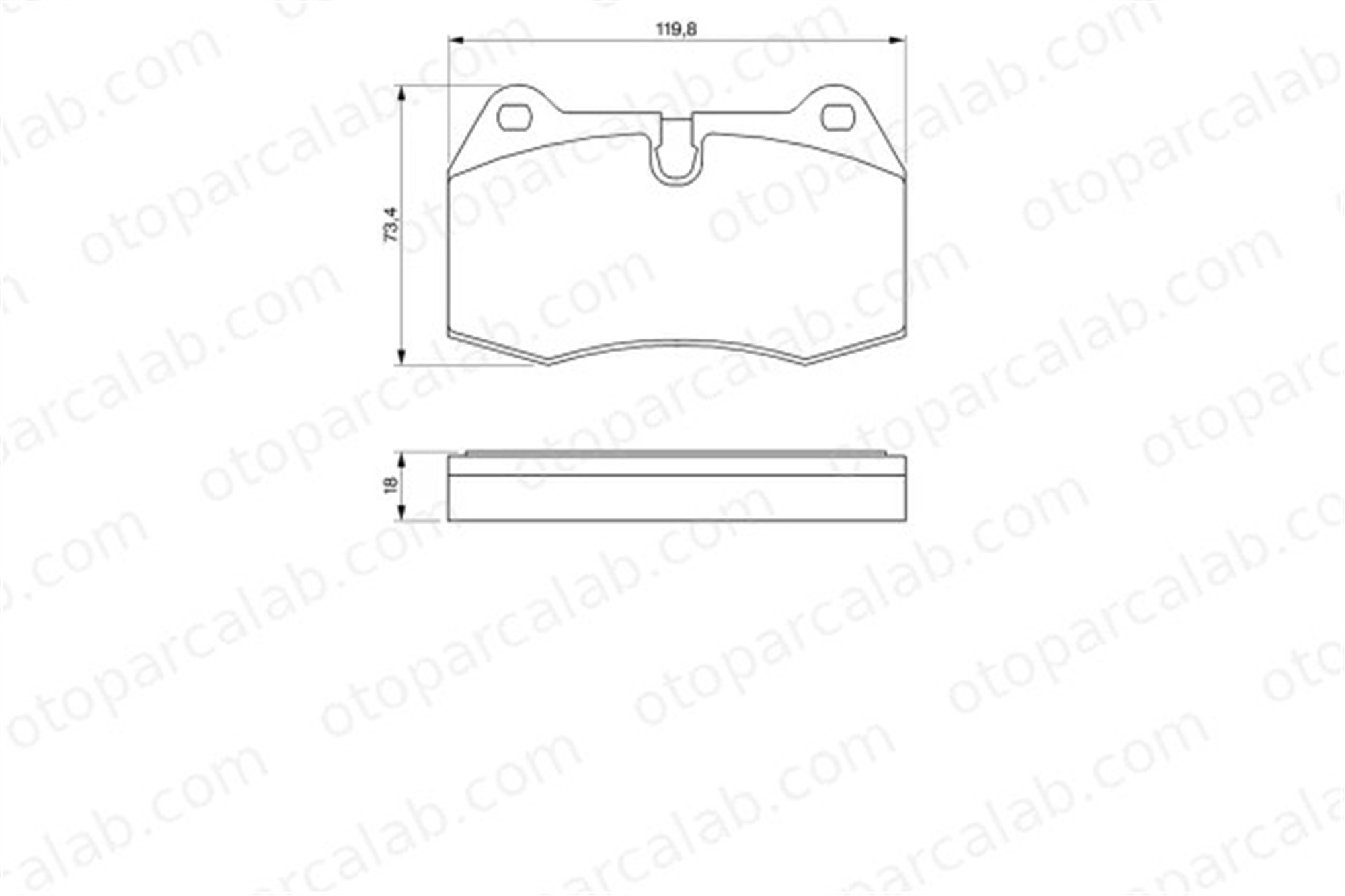 PSA ORJINAL 4242.09 Fren Disk Balata Arka BMW 7 8 424209 34111161975