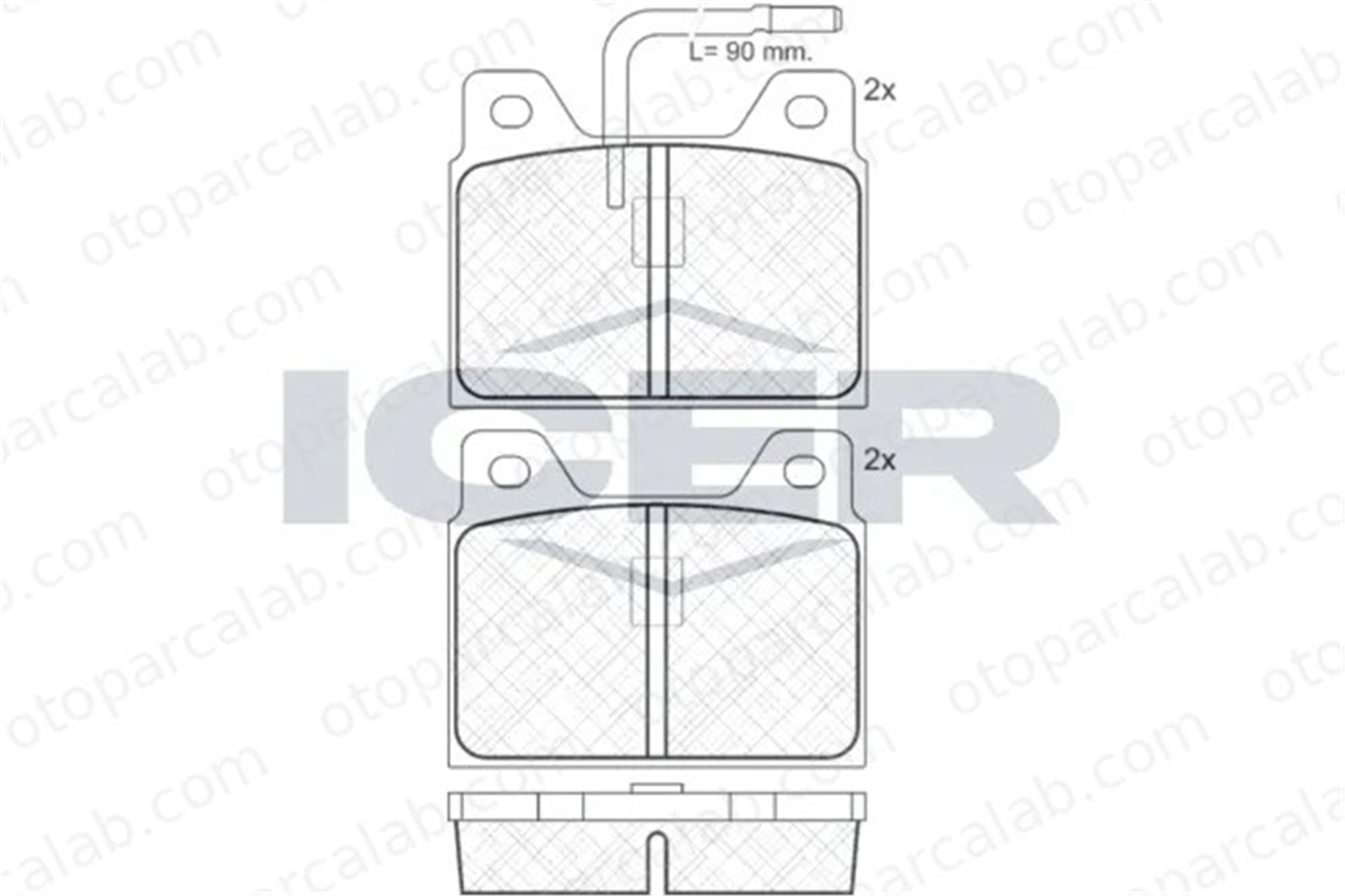 PSA ORJINAL 4250.73 Fren Disk Balata Ön PEUGEOT 505 604 425073 424557