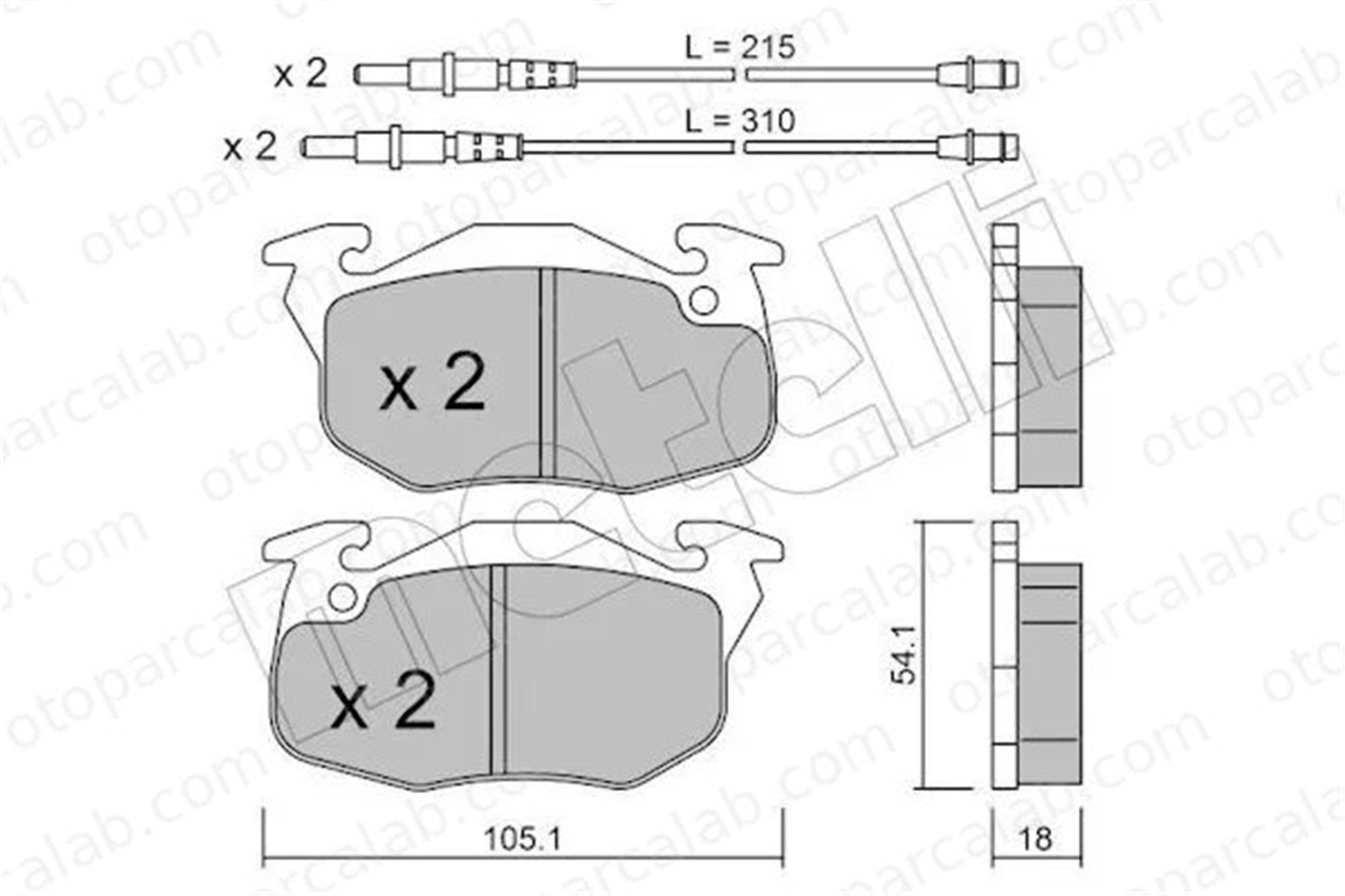 PSA ORJINAL 4252.63 Fren Disk Balata Ön PEUGEOT 106 I CITROËN SAXO 425263 95659340