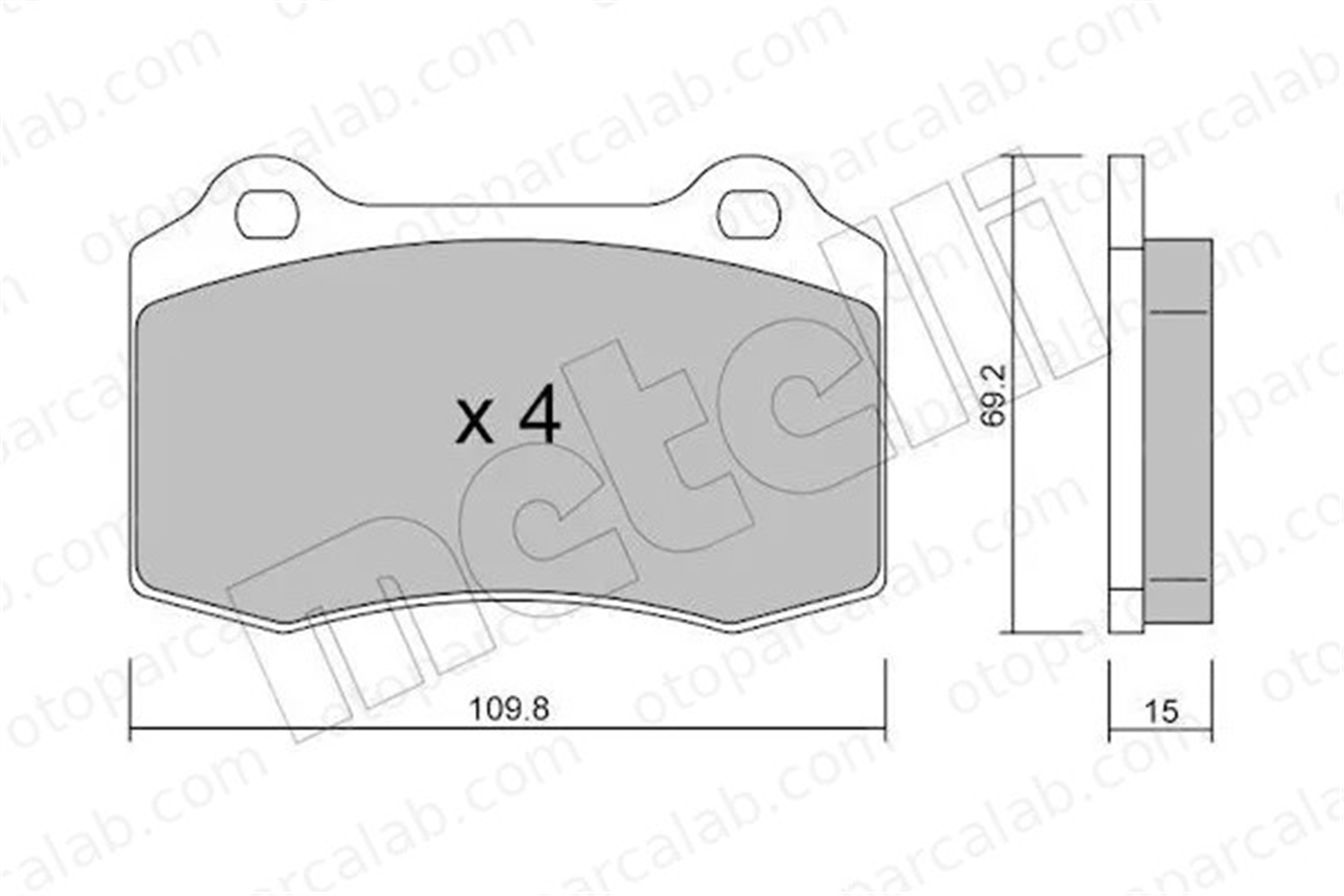 PSA ORJINAL 4254.C6 Fren Disk Balata Ön JAGUAR XJ XK II Coupe 4254C6 1619607480