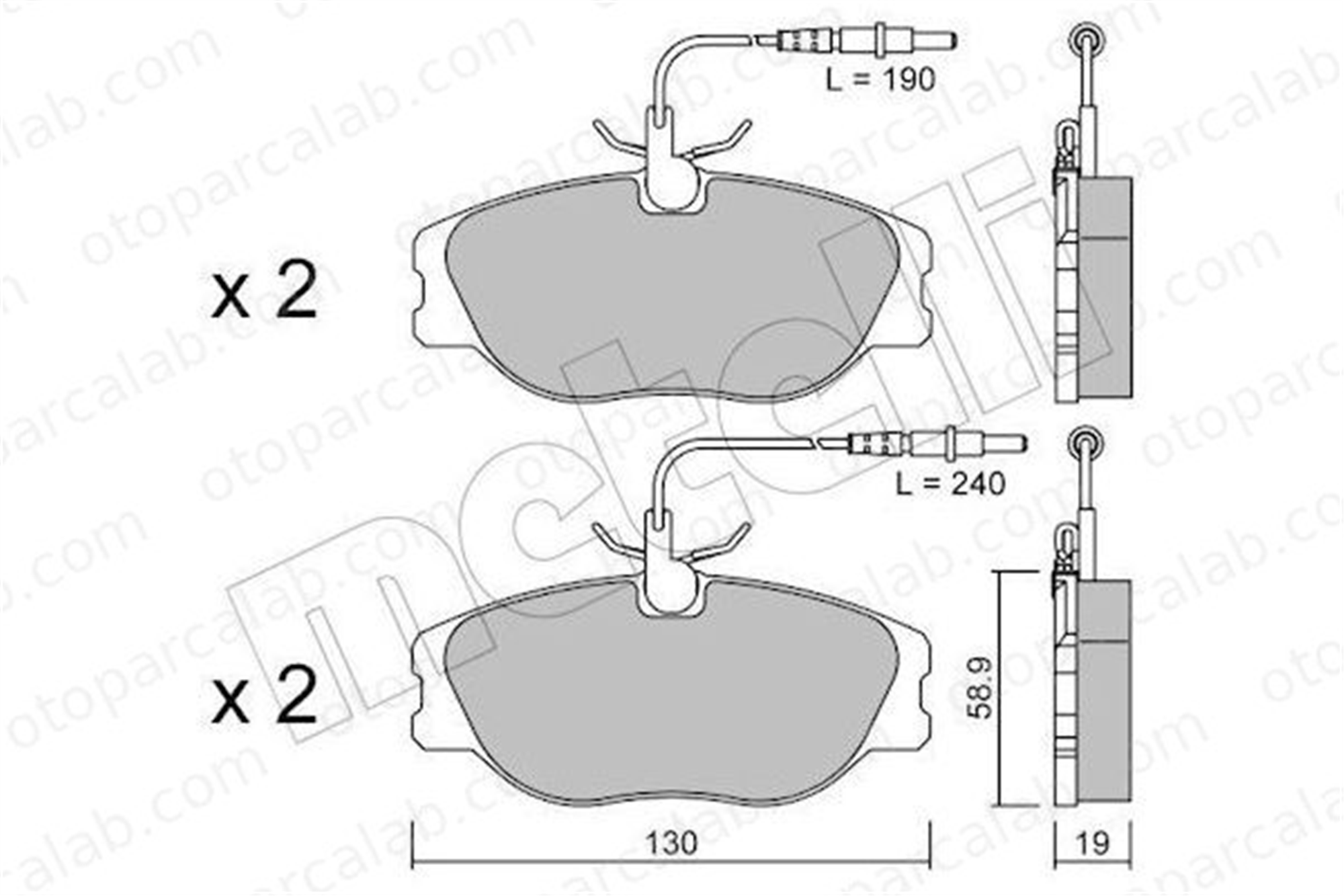 PSA ORJINAL 4254.53 Fren Disk Balata Ön CITROËN JUMPY EVASION MPV 425453 1611458180