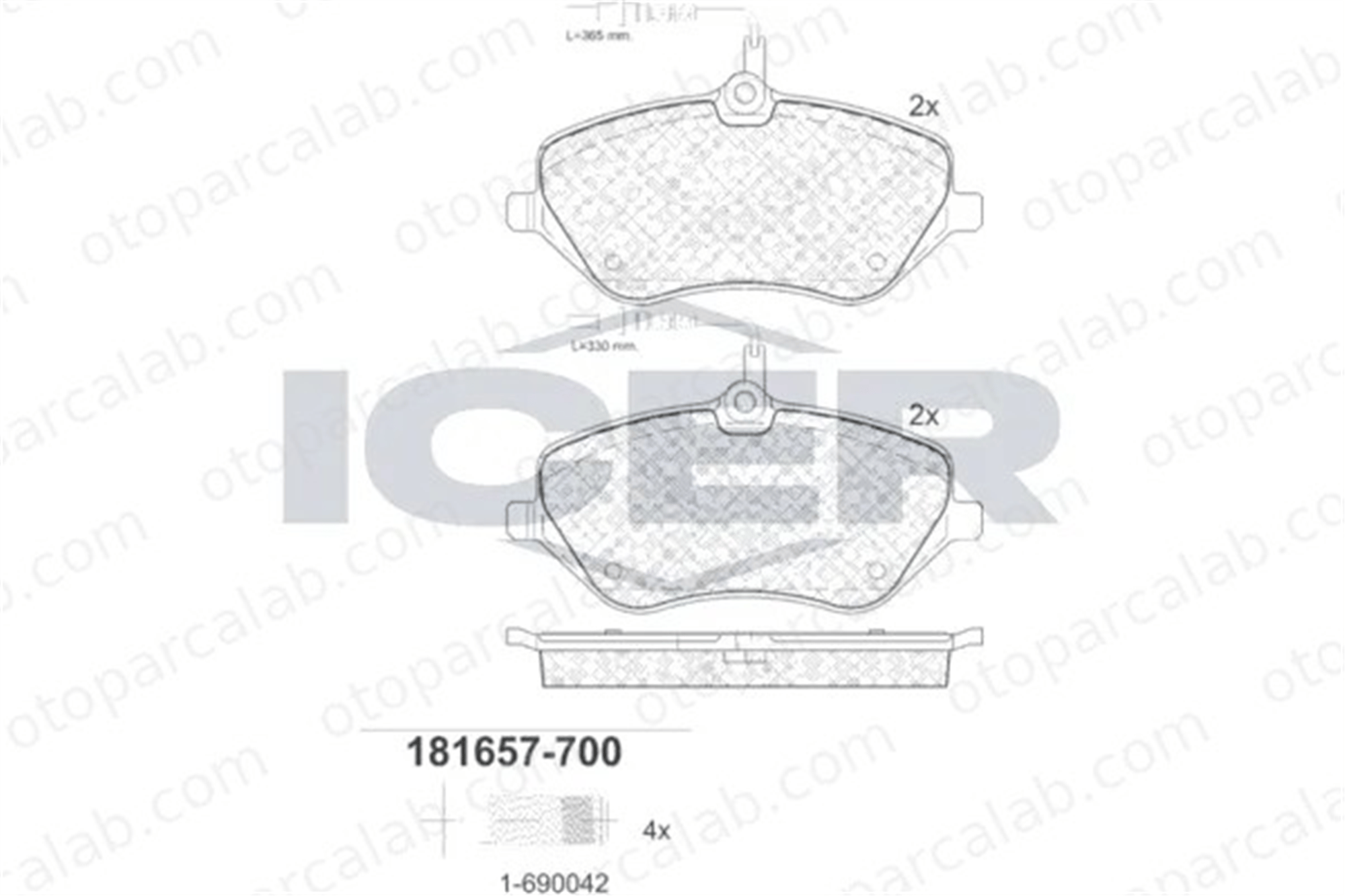 PSA ORJINAL 4254.A3 Fren Disk Balata Ön PEUGEOT 407 SW 407 4254A3 E172314