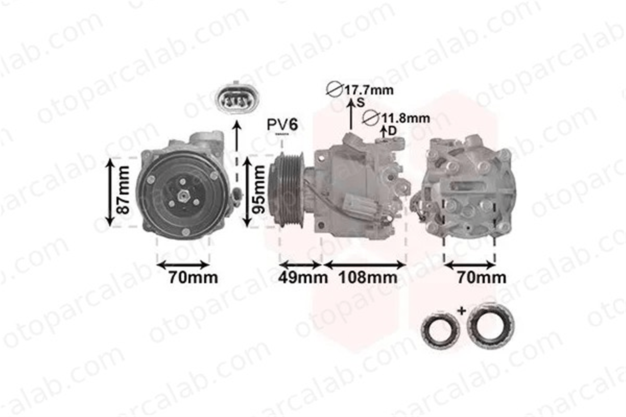 PSA ORJINAL 42783866 Klima Kompresörü OPEL ADAM MOKKA / MOKKA X 42783866 1618430
