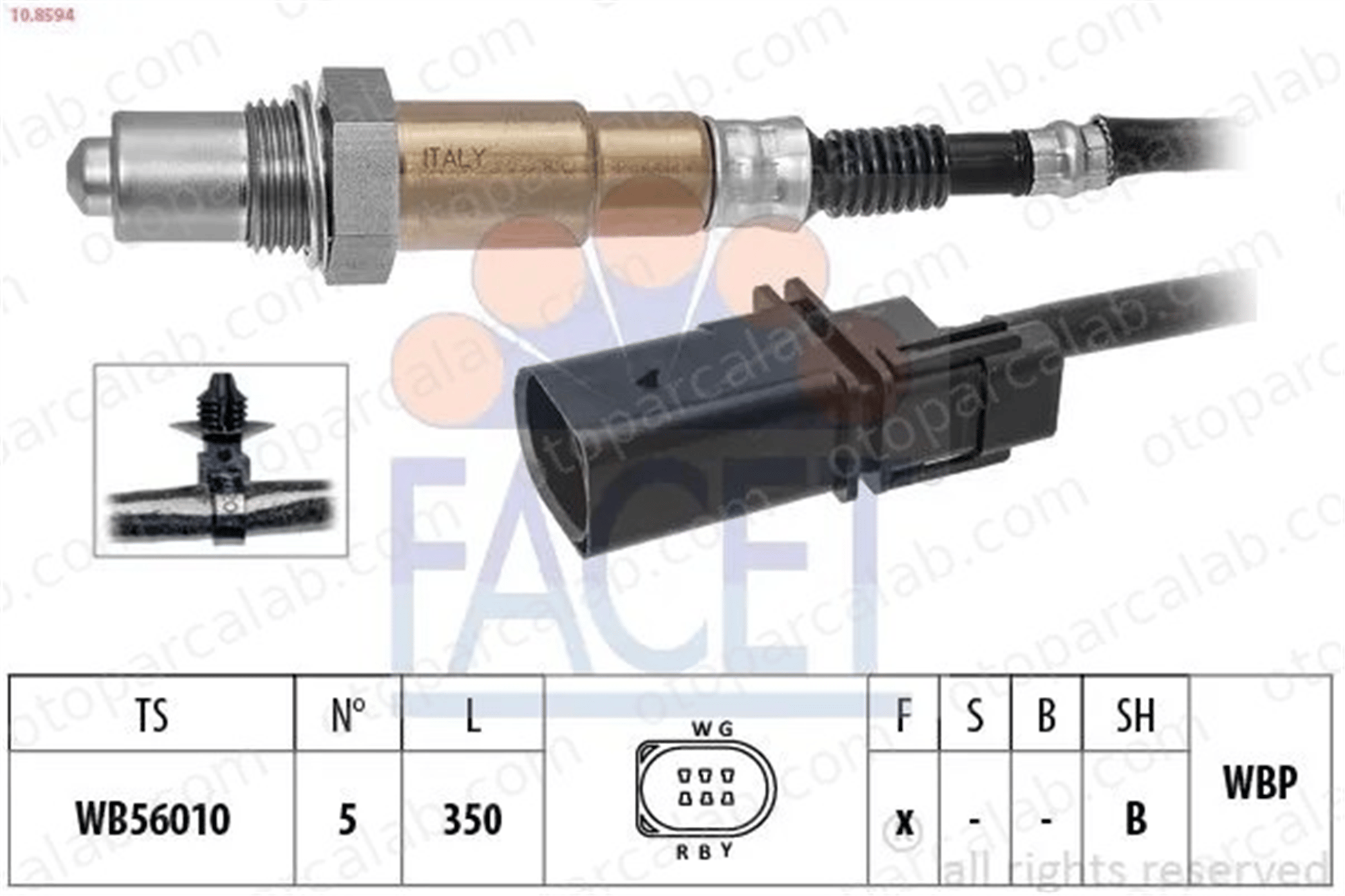 PSA ORJINAL 55586133 Oksijen (Lambda) Sensörü OPEL CORSA E CORSA E Kasa/eğik arka 55586133 855570
