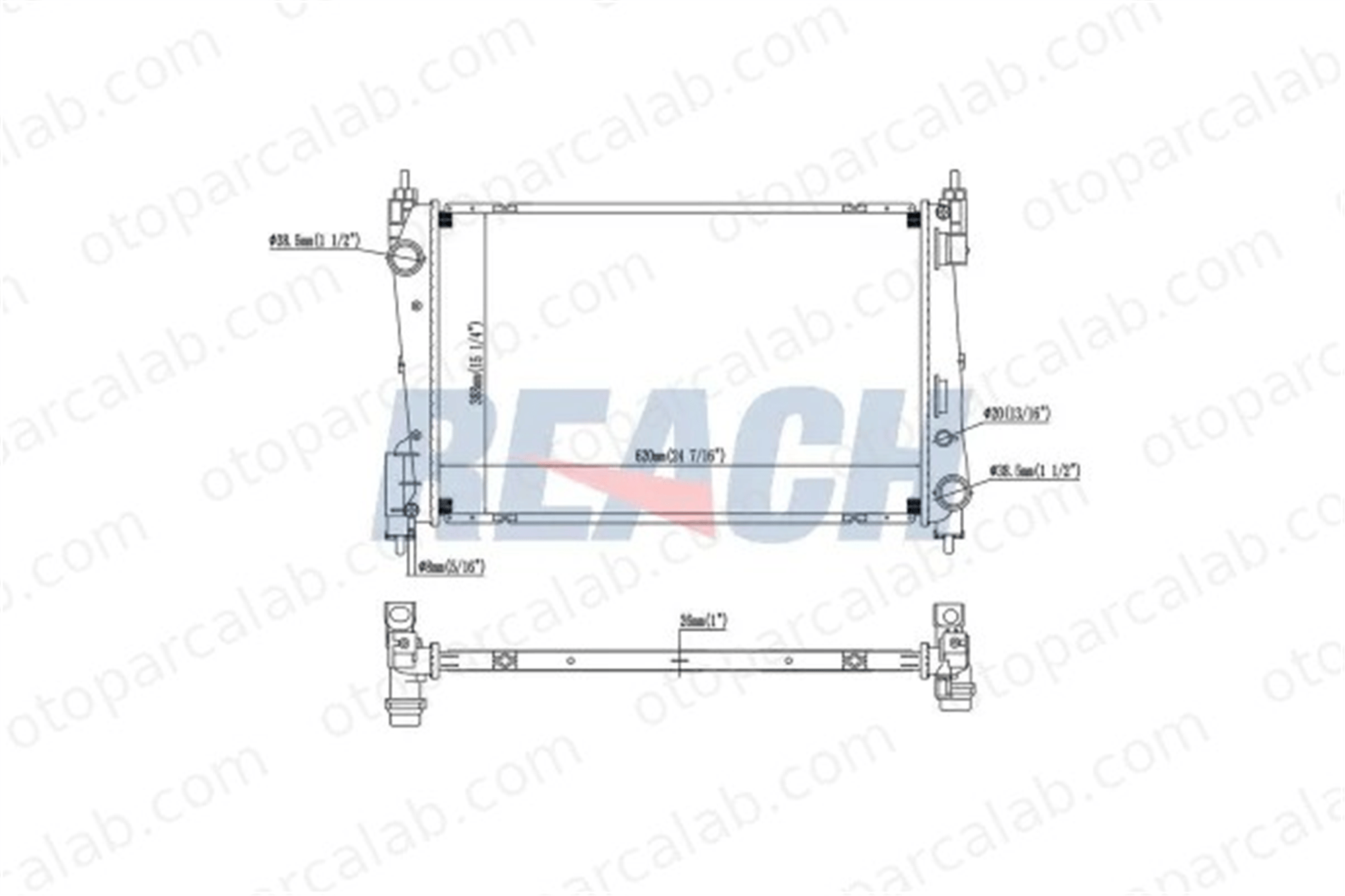 PSA ORJINAL 55703926 Su Radyatörü OPEL COMBO Kasa/büyük limuzin COMBO Tour 55703926 1300296