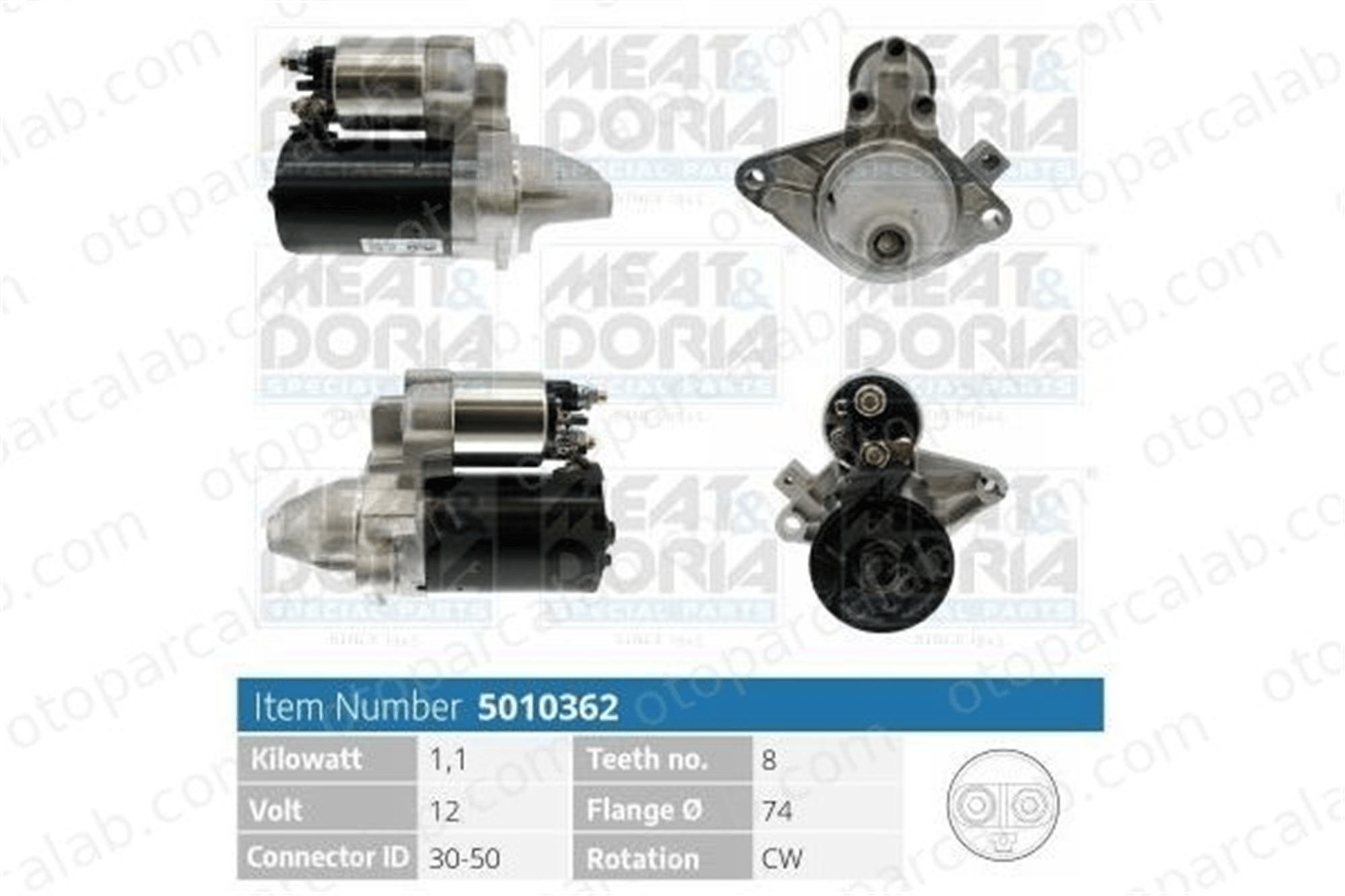 PSA ORJINAL 5802AN Marş Dinamosu CITROËN C1 TOYOTA AYGO 5802AN 5802AL