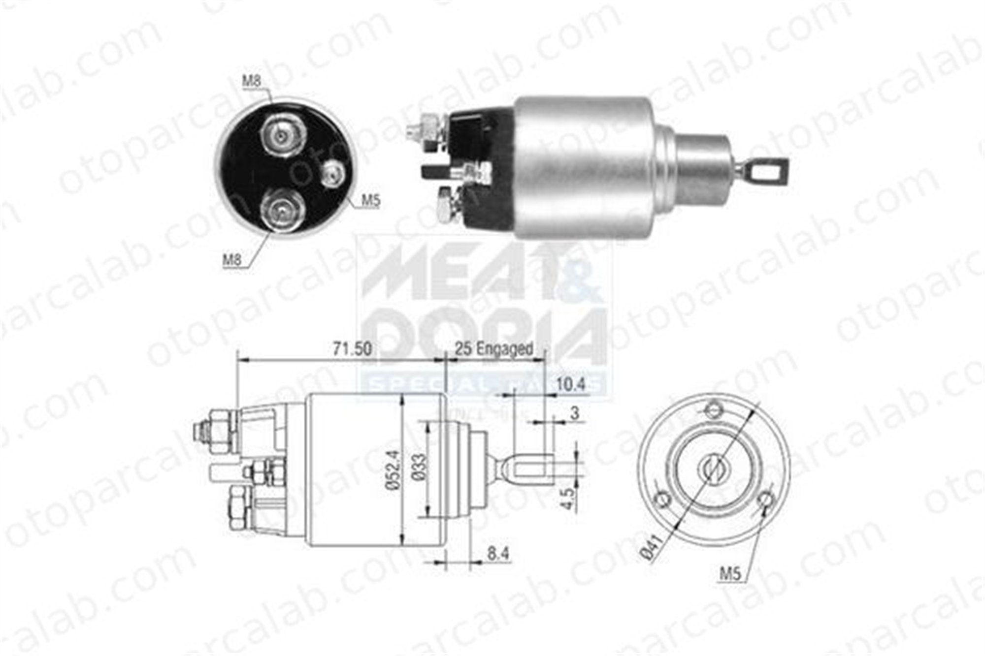 PSA ORJINAL 583689 Marş Otomatiği CITROËN JUMPER Panelvan/Van JUMPY 583689 0000583689