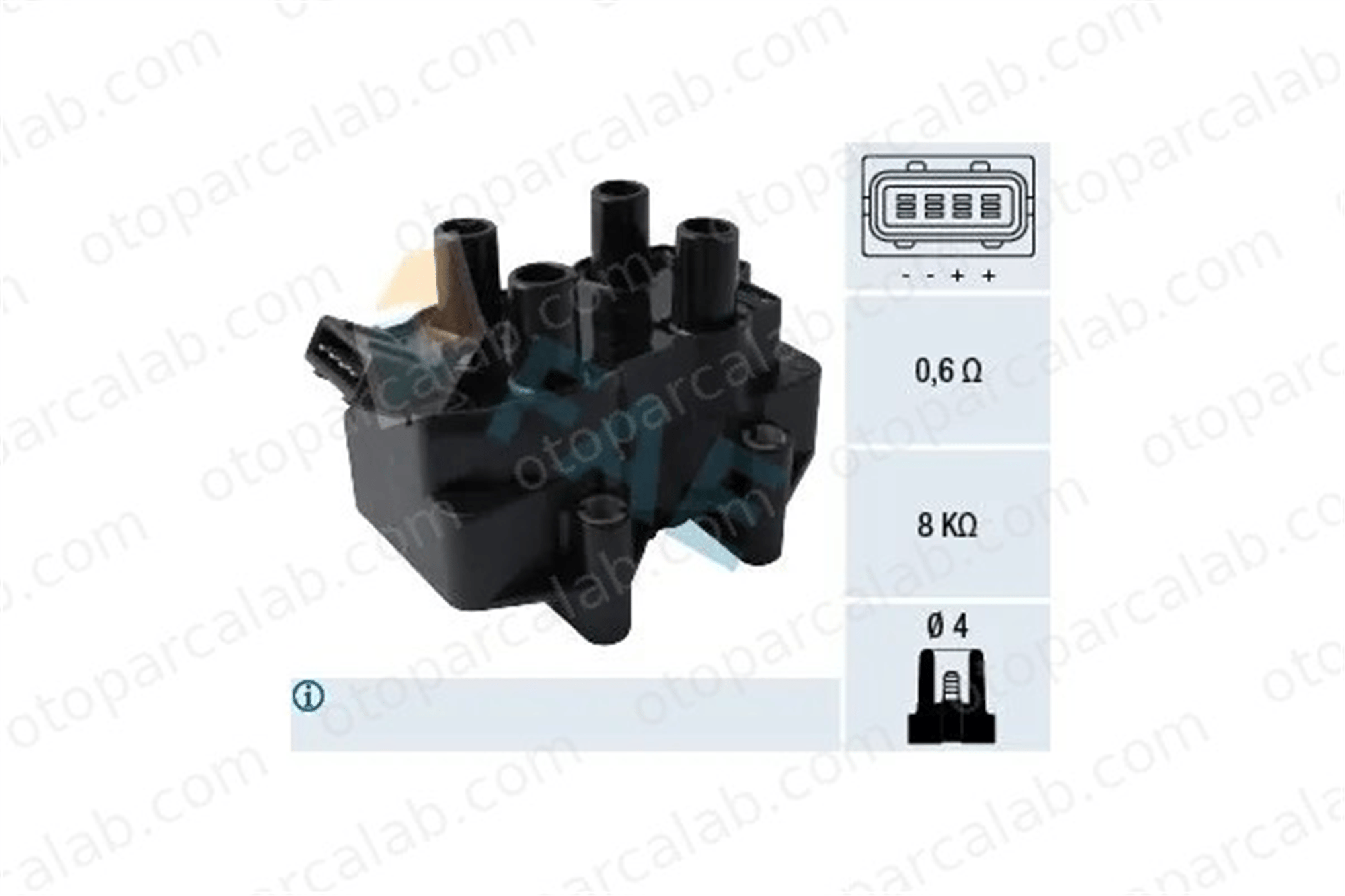 PSA ORJINAL 597049 Ateşleme Bobini CITROËN AX PEUGEOT 106 I 597049 96062288