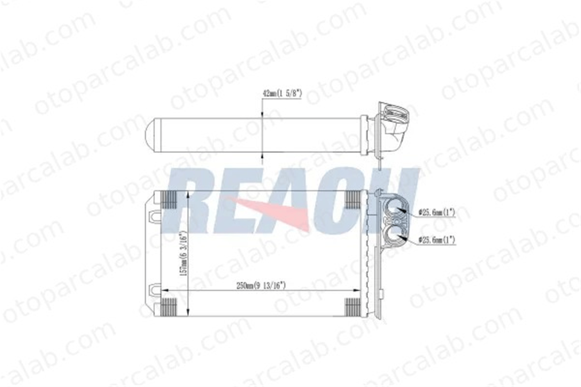 PSA ORJINAL 644877 Kalorifer Radyatörü PEUGEOT 405 I 405 I Break 644877 644858