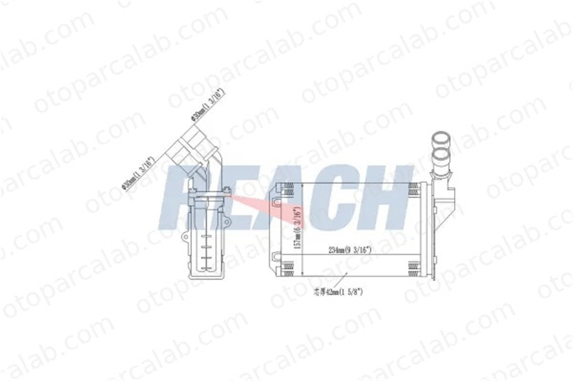 PSA ORJINAL 644880 Kalorifer Radyatörü CITROËN XSARA BERLINGO / BERLINGO FIRST MPV 644880