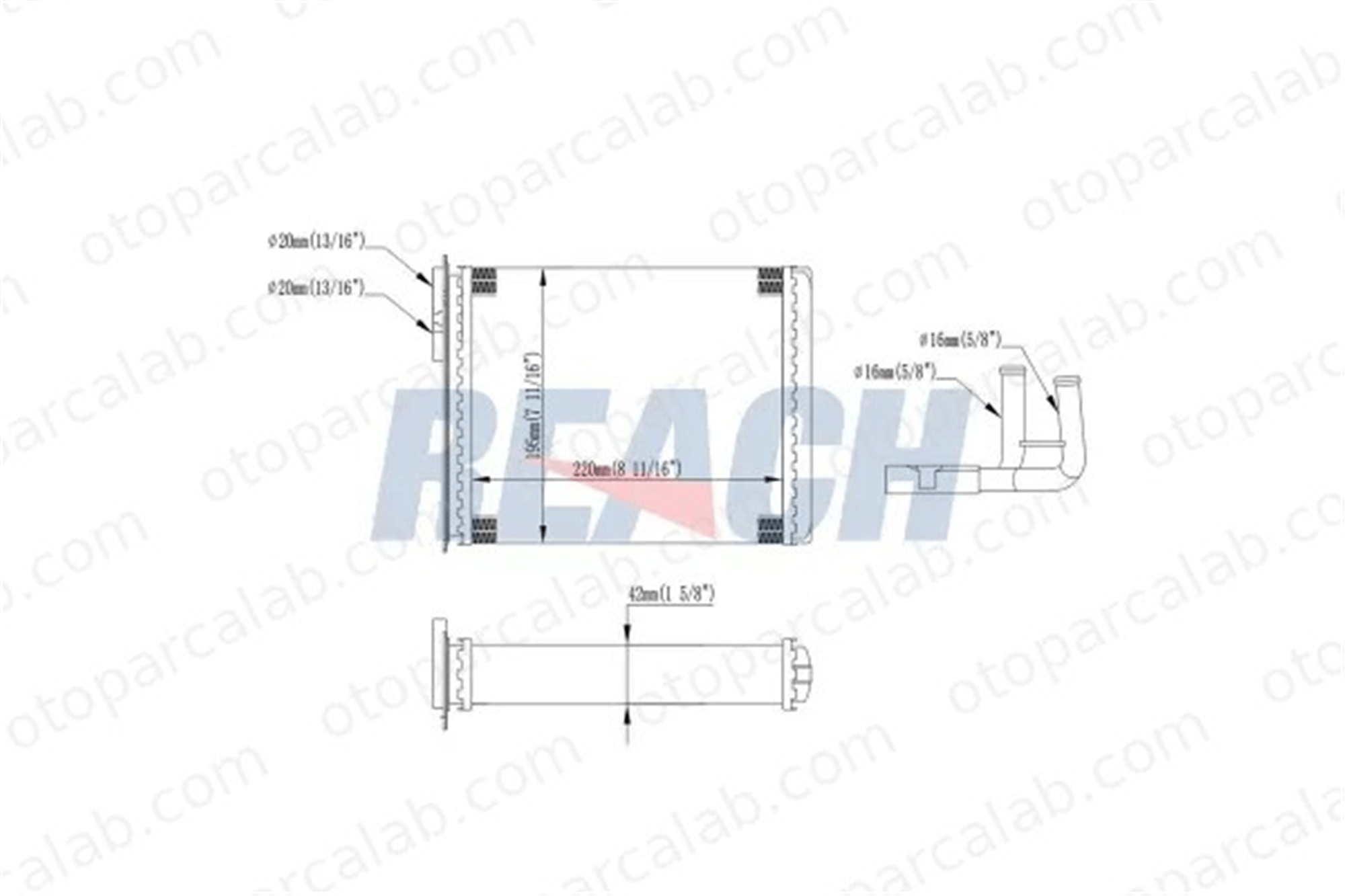 PSA ORJINAL 6448G0 Kalorifer Radyatörü FIAT DUCATO Panelvan/Van DUCATO Platform şasi 6448G0 1320777080