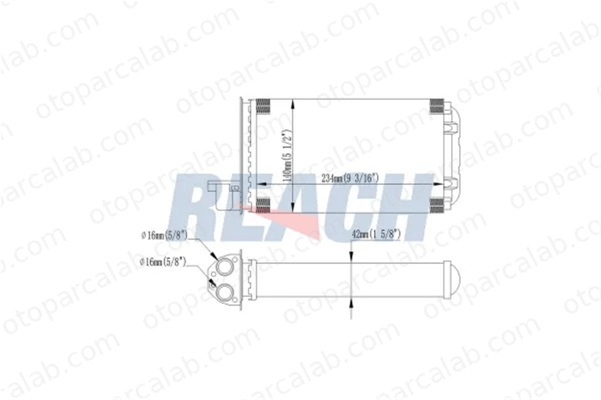PSA ORJINAL 6448G1 Kalorifer Radyatörü PEUGEOT 205 II 205 I 644851