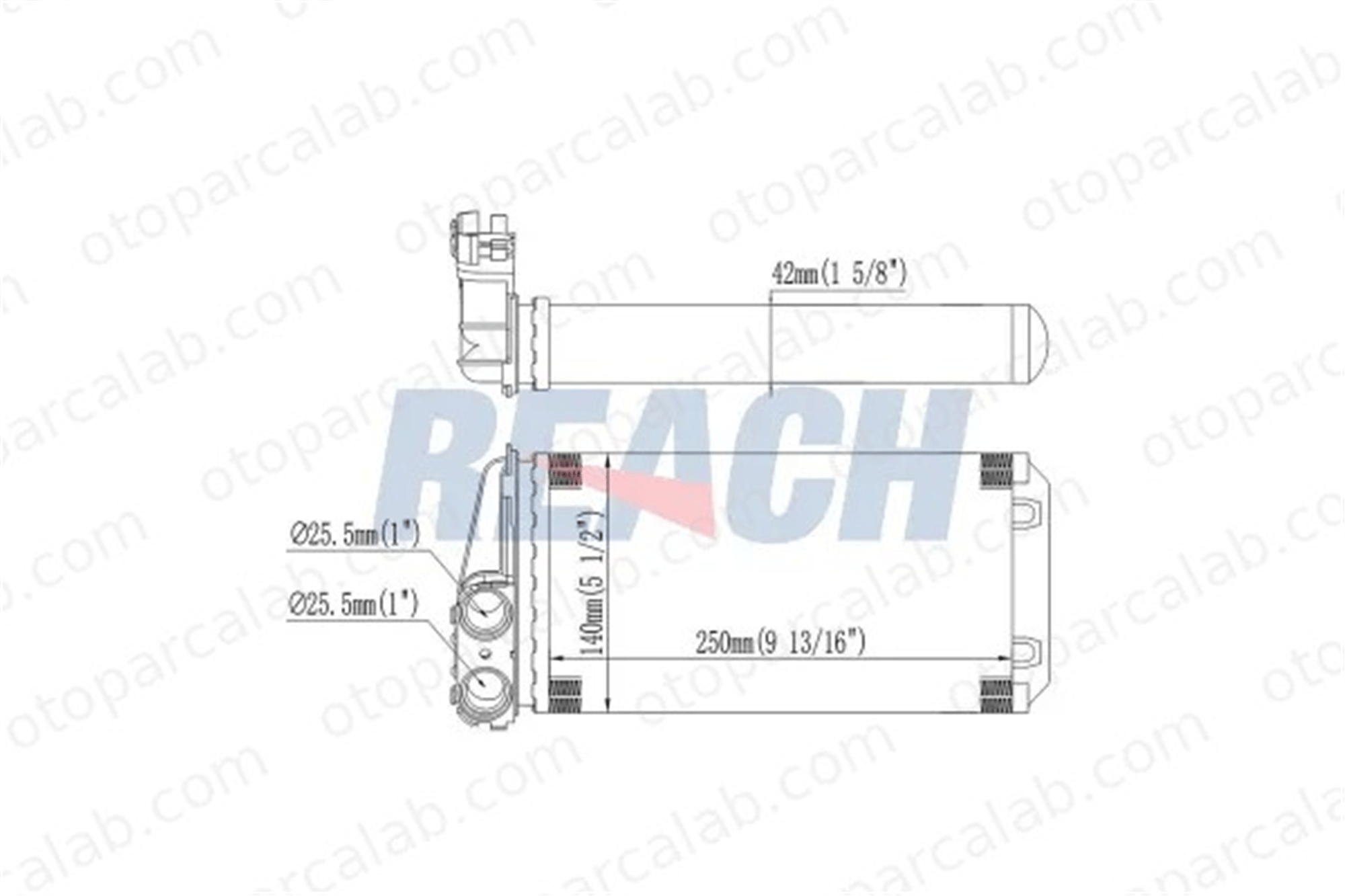 PSA ORJINAL 6448K3 Kalorifer Radyatörü PEUGEOT 307 Break 307 SW 6448K3