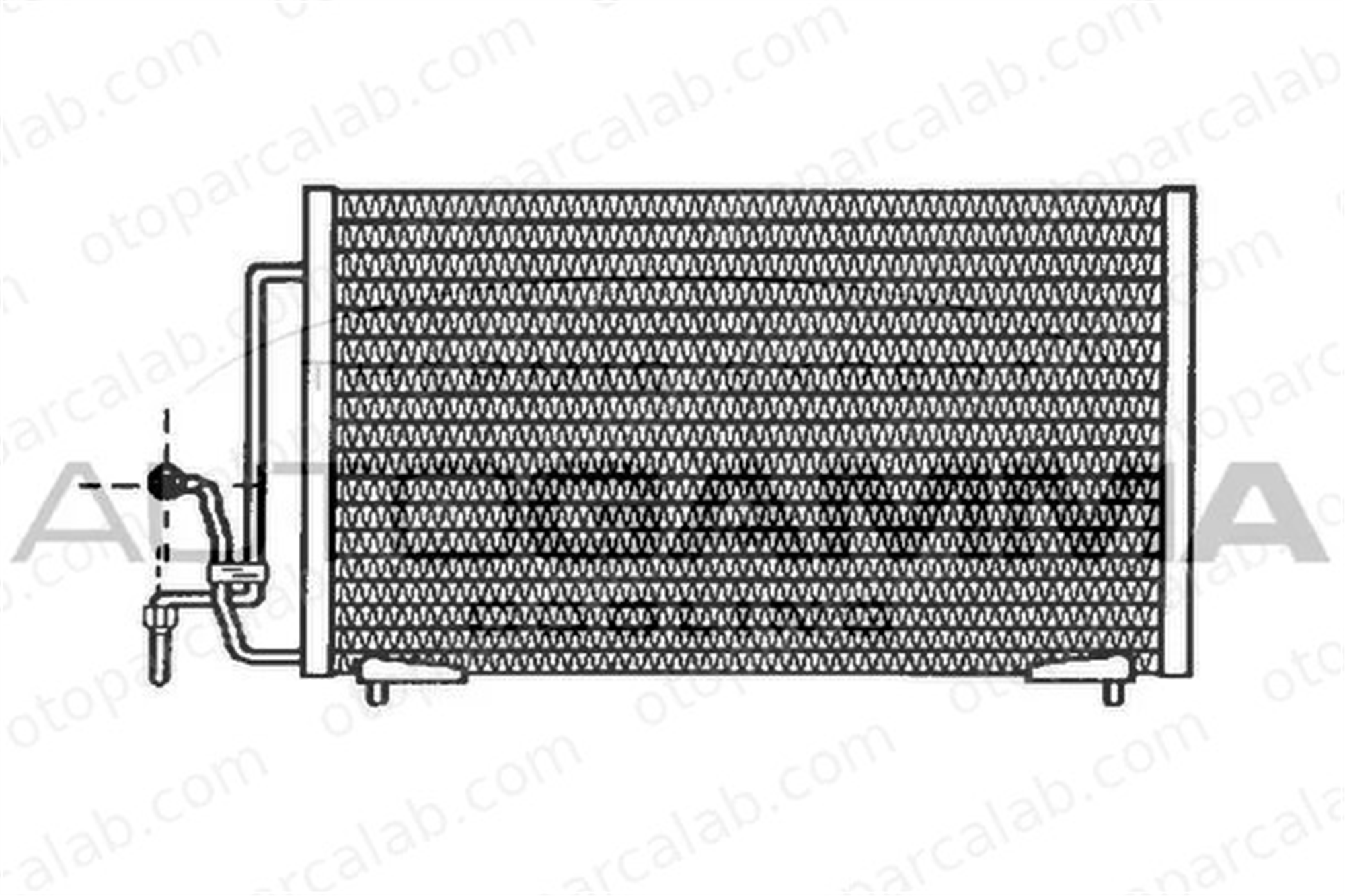 PSA ORJINAL 6455R3 Klima Radyatörü PEUGEOT 405 I 405 I Break 6455R3 6455P6
