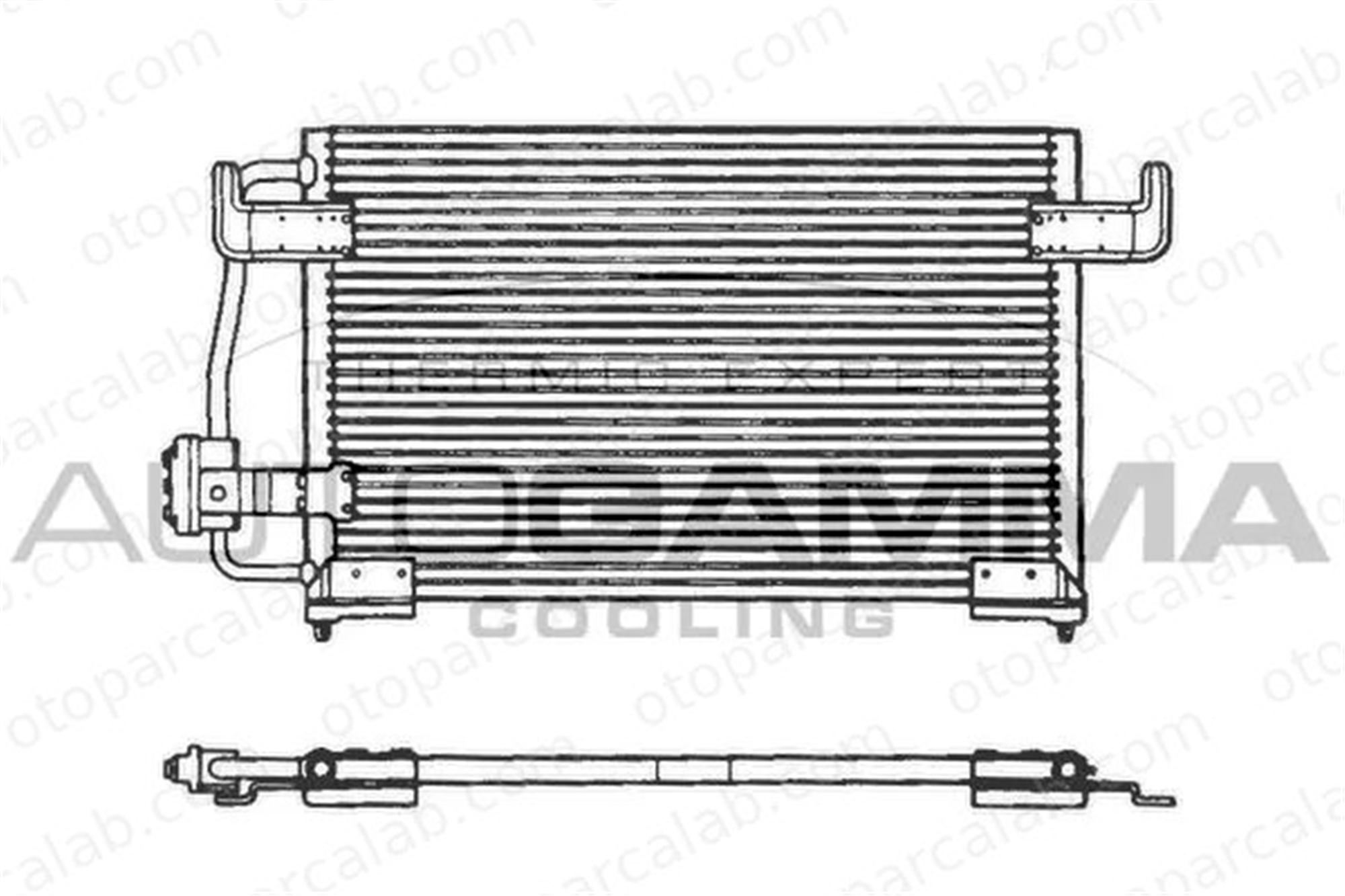 PSA ORJINAL 6455Y6 Klima Radyatörü CITROËN XM XM Break 6455Y6 6453P7
