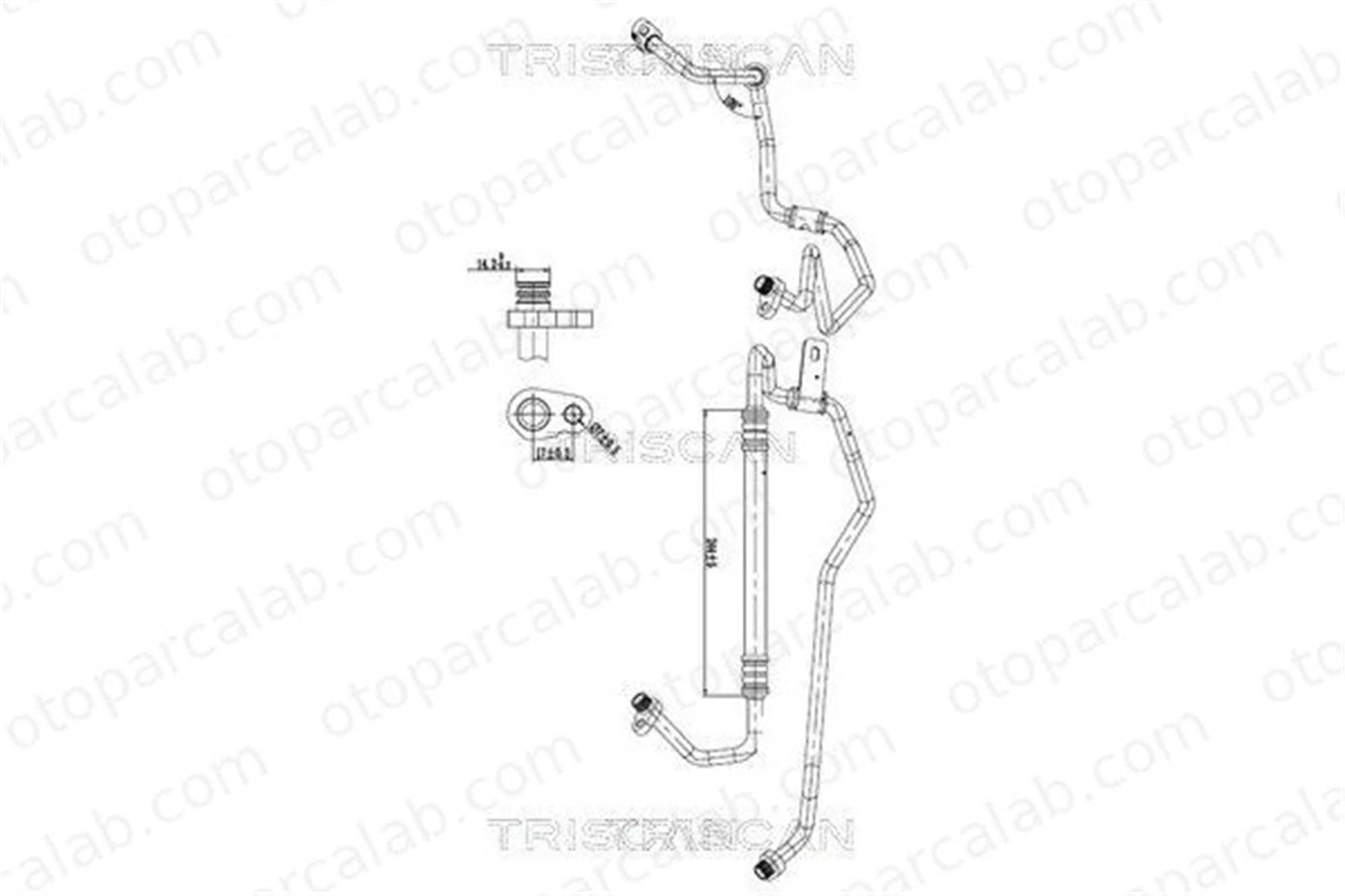 PSA ORJINAL 6460RZ Klima Hortumu CITROËN C2 C3 I 6460RZ 6460GR