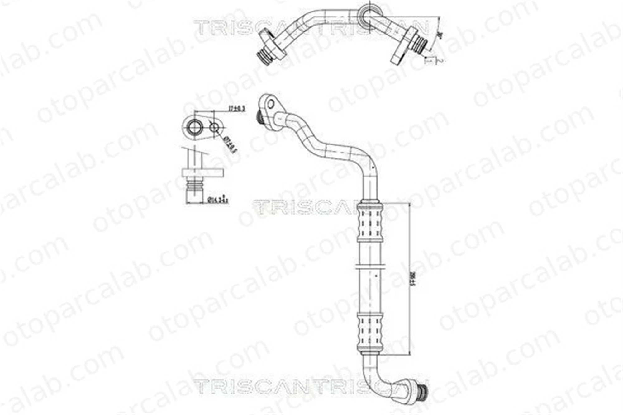 PSA ORJINAL 6460XP Klima Hortumu CITROËN C4 Coupe C4 I 6460XP 6460LZ