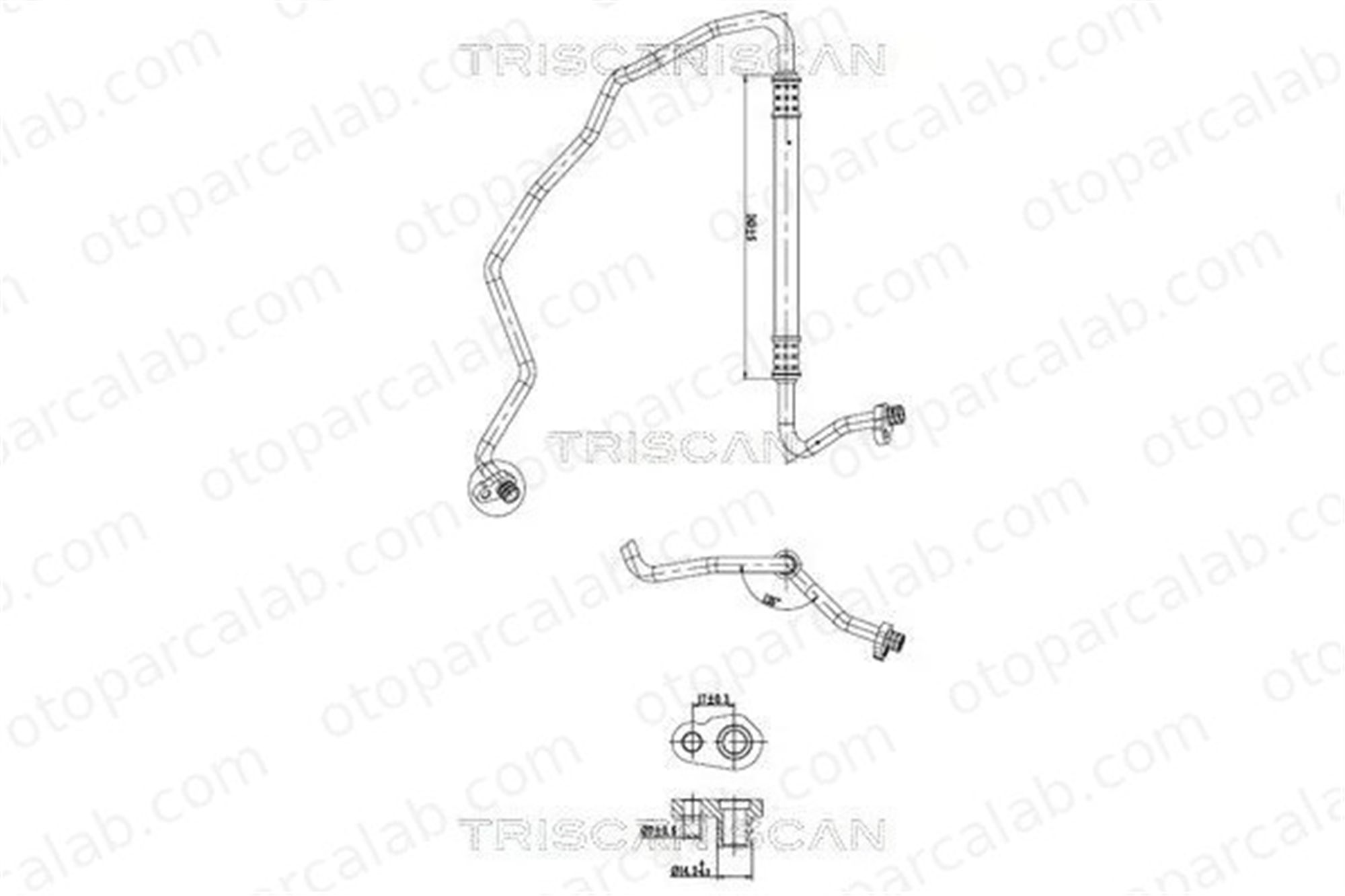 PSA ORJINAL 647703 Klima Hortumu CITROËN C3 I C2 647703 6460RY