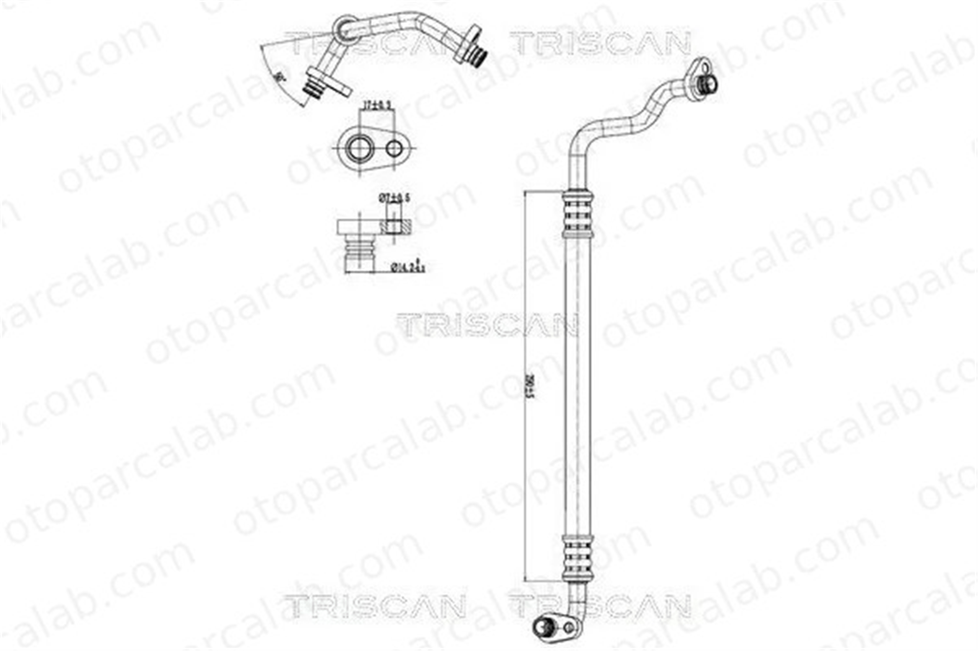 PSA ORJINAL 6477D4 Klima Hortumu CITROËN C4 GRAND PICASSO I C4 PICASSO I MPV 6477D4 6460XE