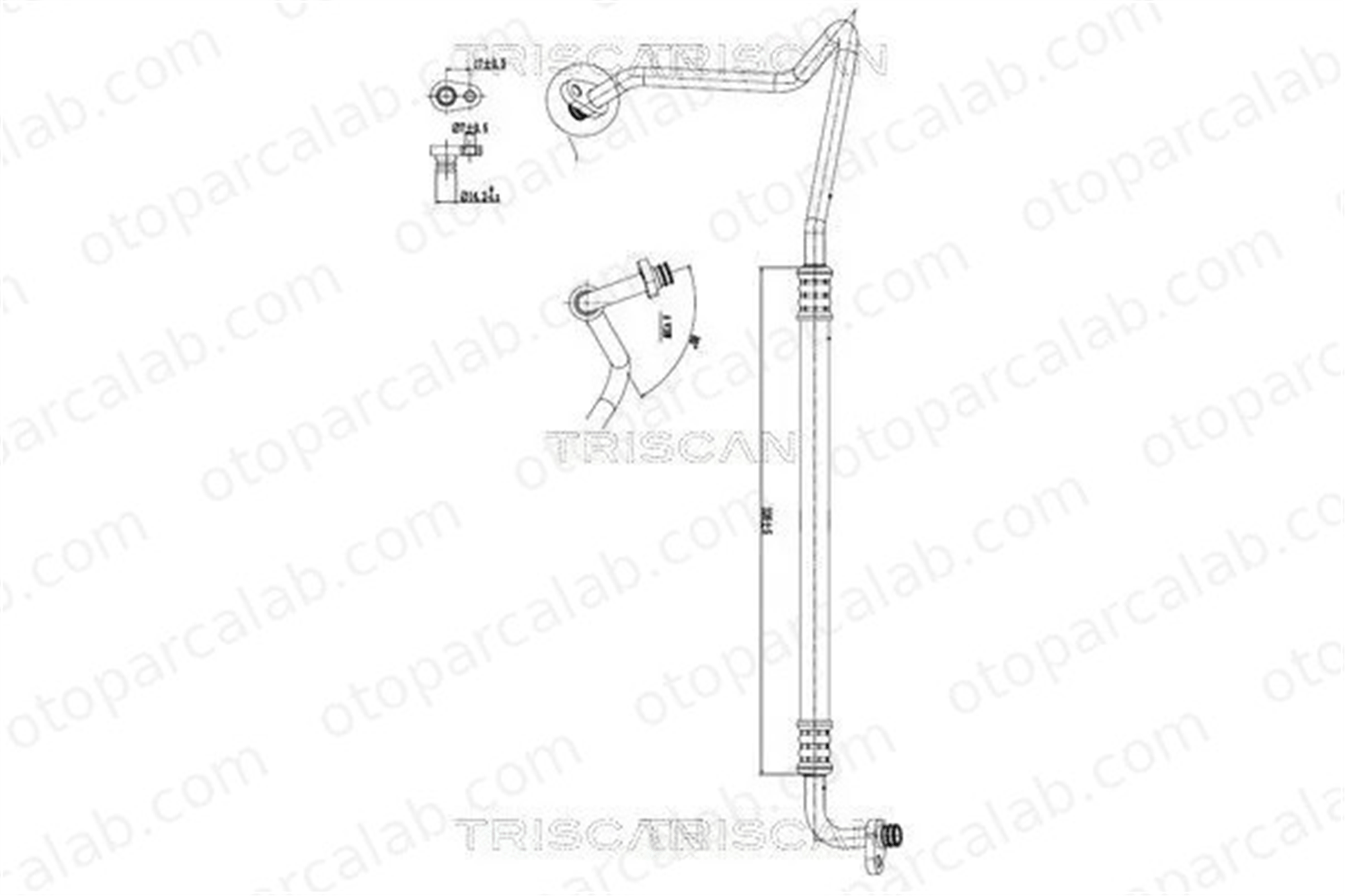 PSA ORJINAL 6477ET Klima Hortumu PEUGEOT 508 I 508 SW I 6477ET 6477N9