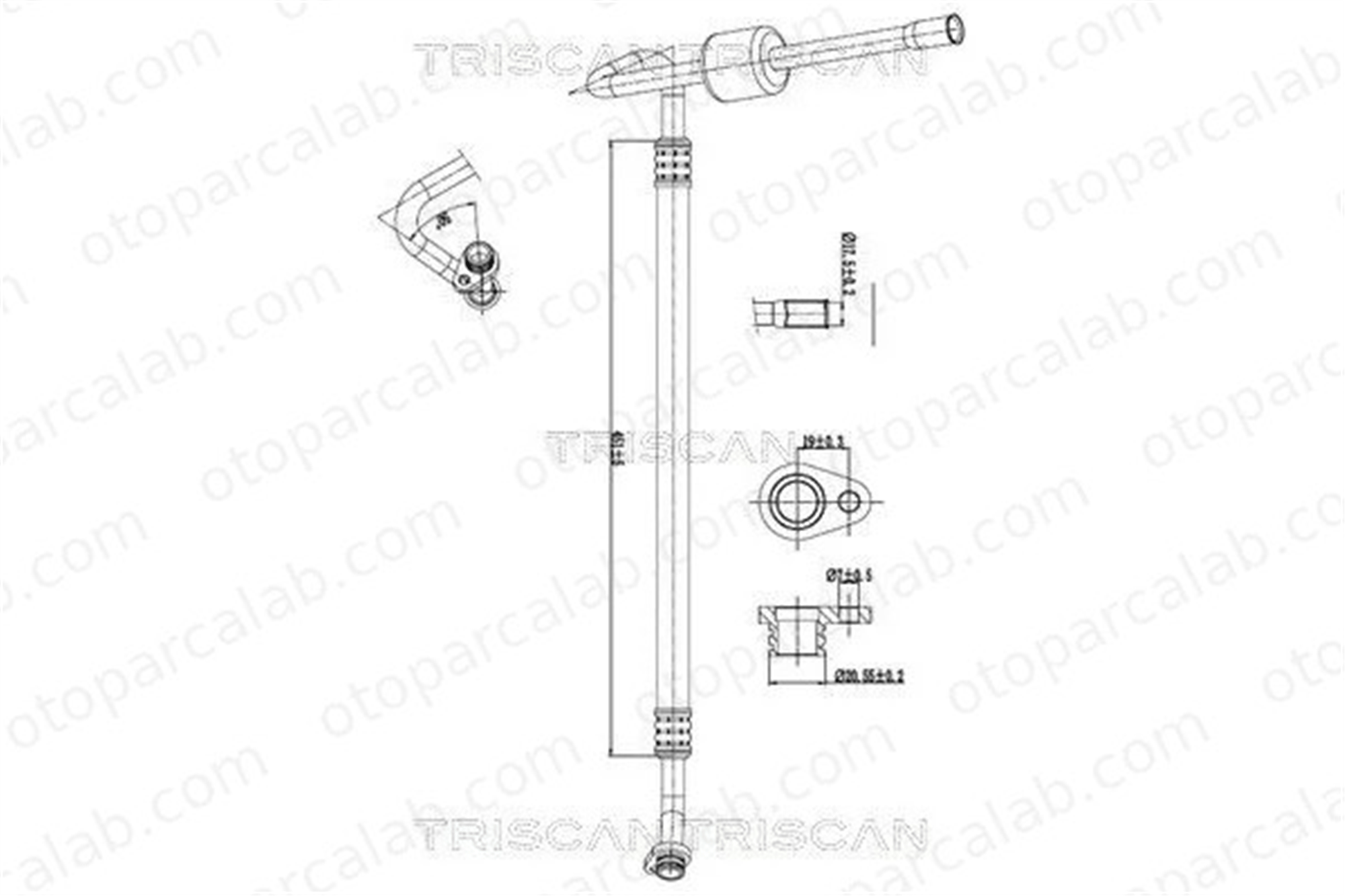 PSA ORJINAL 6477GT Klima Hortumu CITROËN C5 III C5 III Break 6477GT 6477K9
