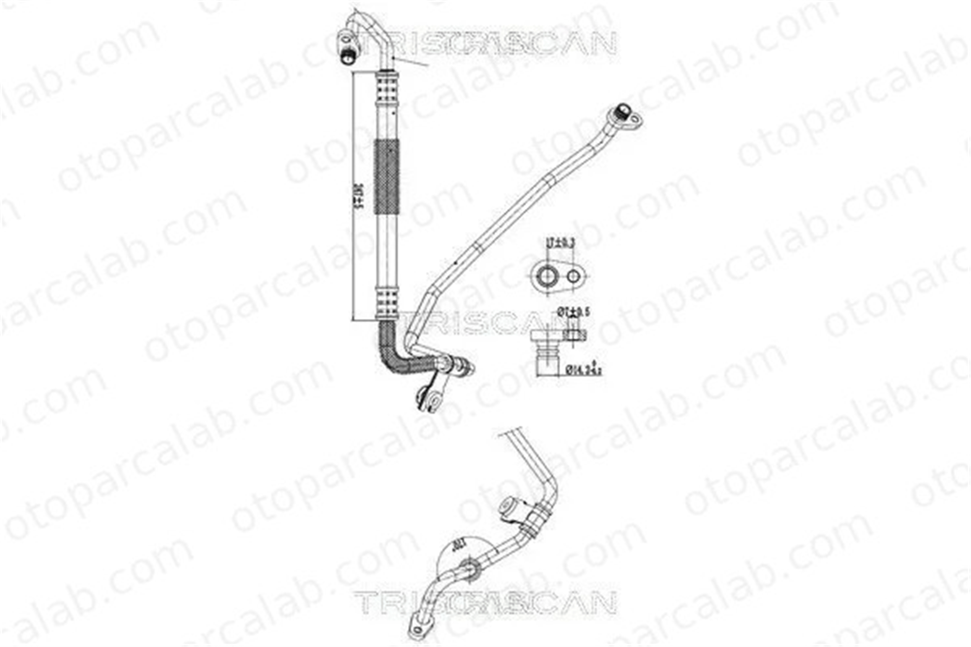PSA ORJINAL 6477J9 Klima Hortumu CITROËN DS3 PEUGEOT 208 I 6477J9