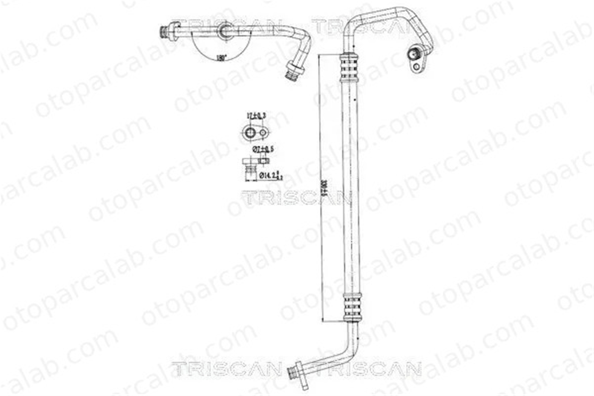 PSA ORJINAL 6477L0 Klima Hortumu CITROËN C5 III C5 III Break 6477L0