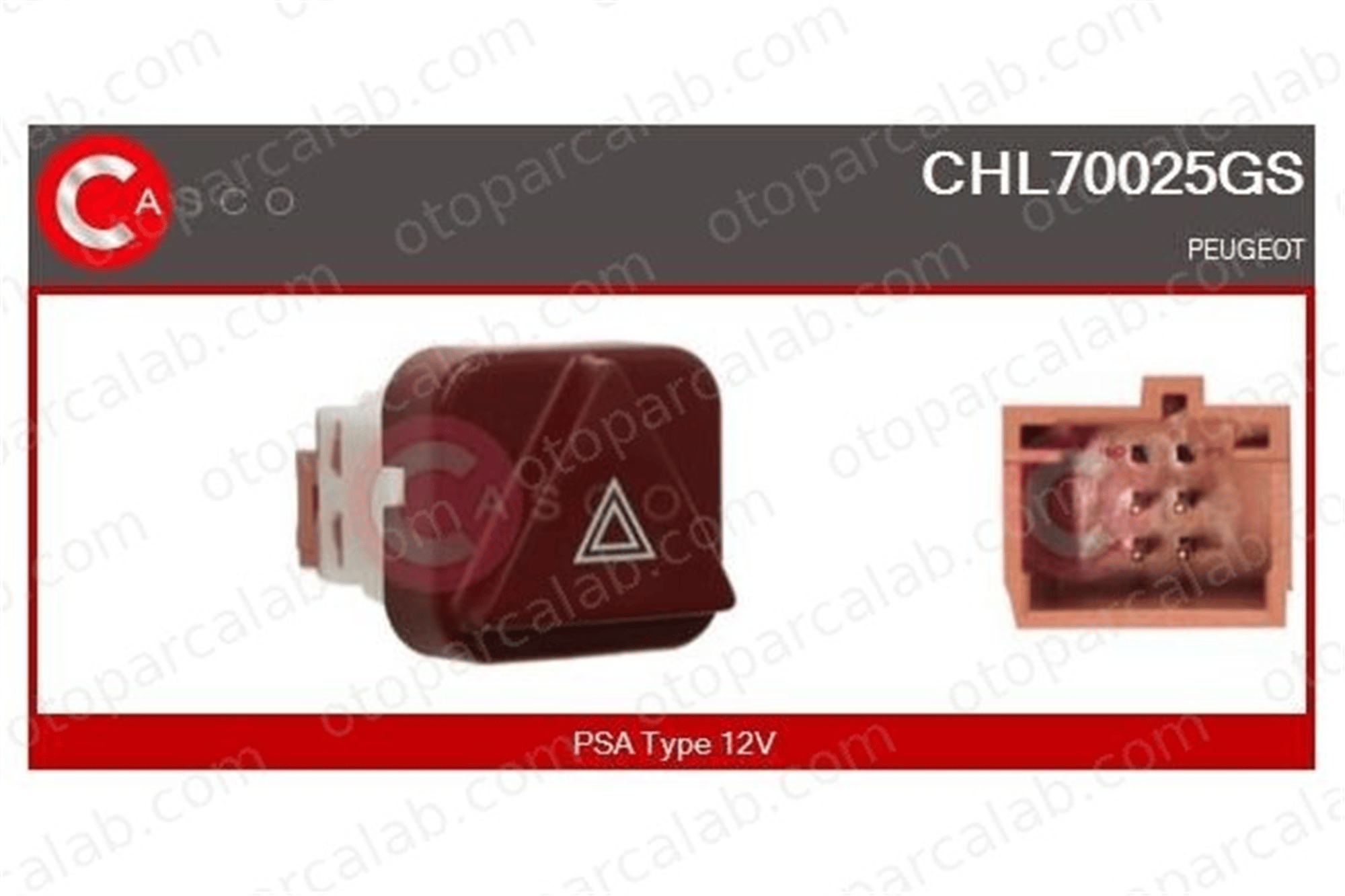 PSA ORJINAL 6554EA Dörtlü Flaşör Düğmesi PEUGEOT 407 SW 407 6554EA