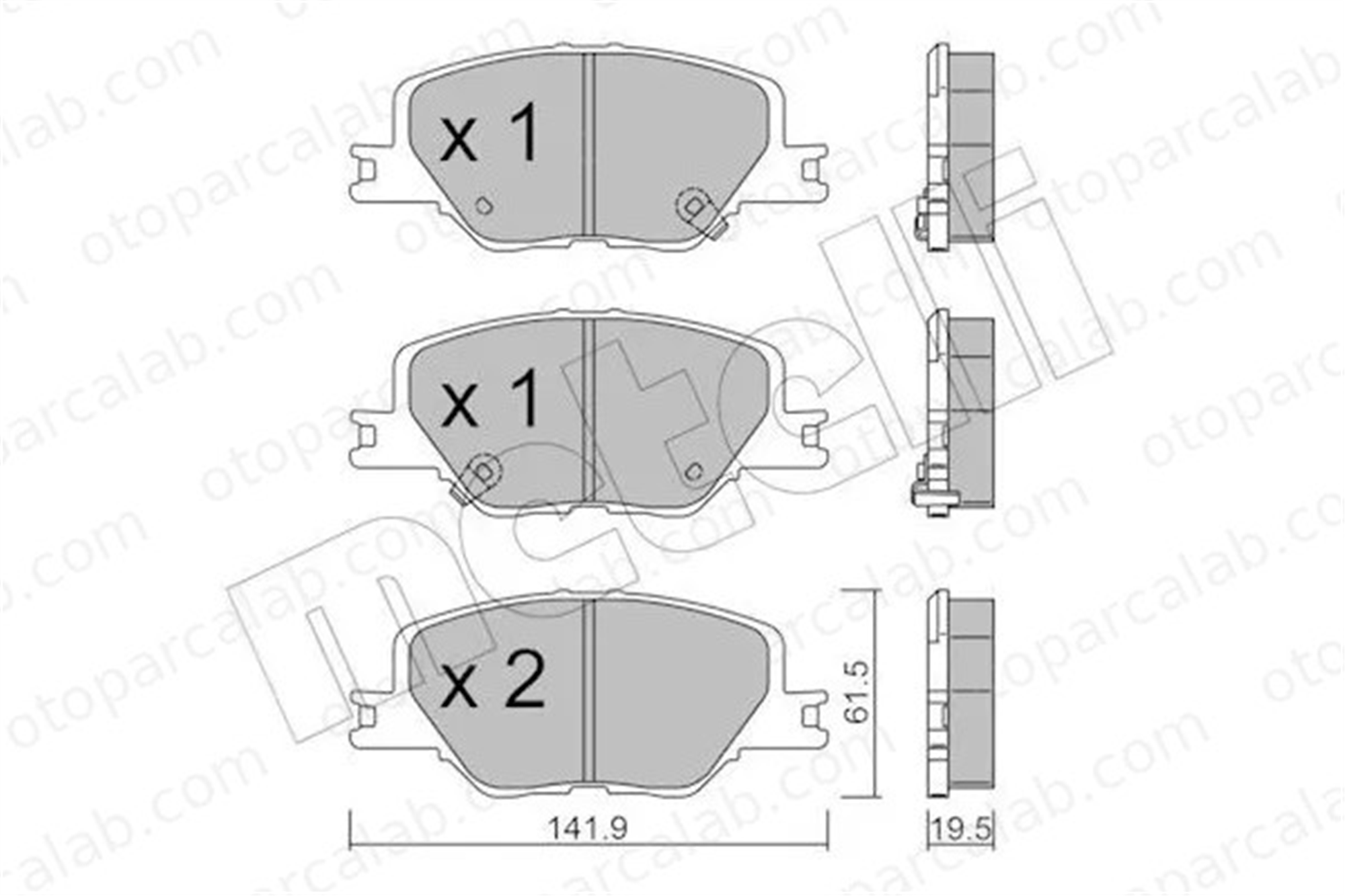 PSA ORJINAL 84124408 Fren Disk Balata Ön OPEL INSIGNIA B Grand Sport INSIGNIA B Sports Tourer 84124408 84720014