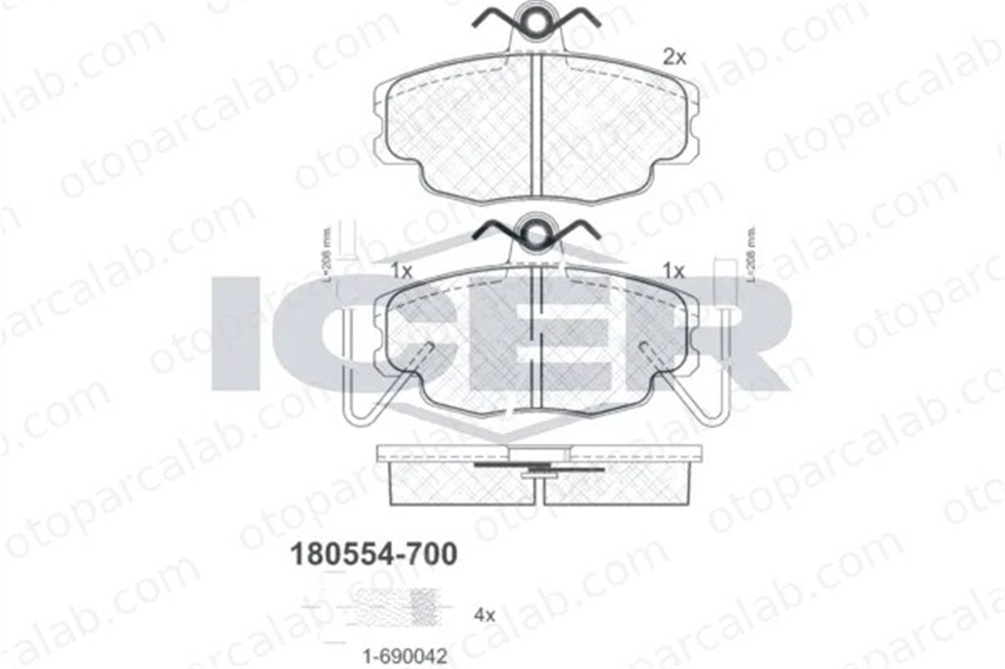 PSA ORJINAL 90182368 Aksesuar Seti Arka RENAULT 11 19 I 90182368 96395381