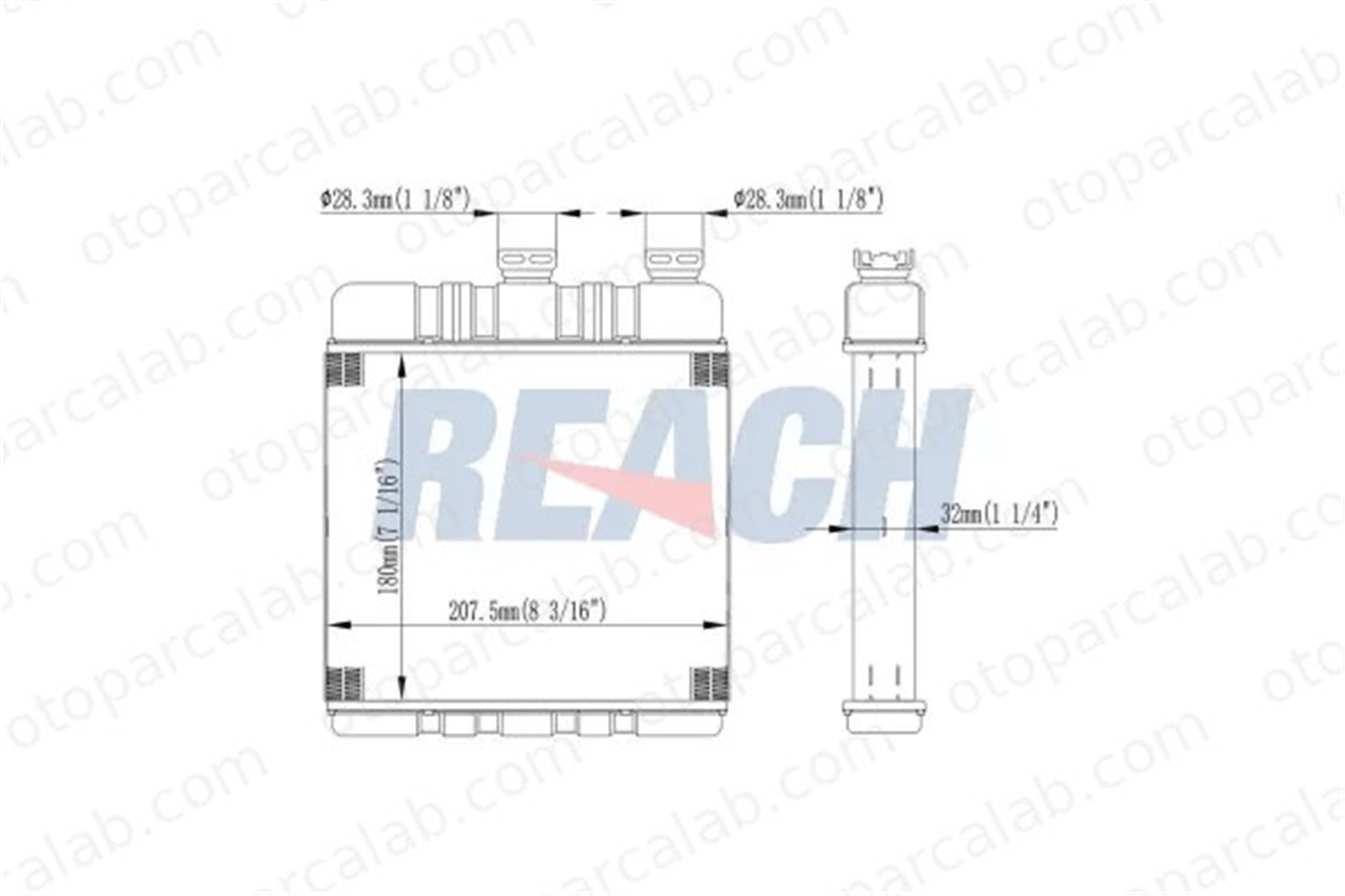 PSA ORJINAL 9117283 Kalorifer Radyatörü OPEL ASTRA G Station wagon ASTRA G Sedan 9117283 1618142