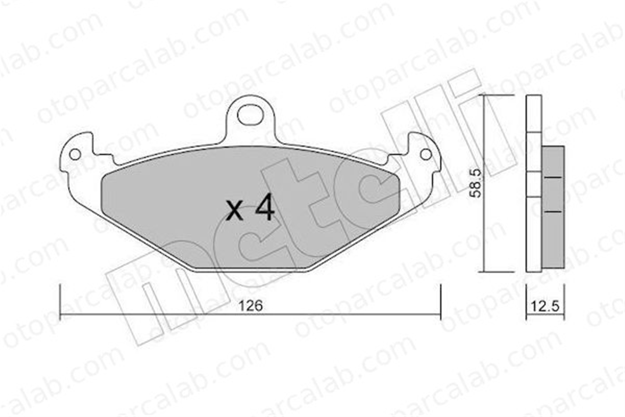 PSA ORJINAL 93181371 Fren Disk Balata Arka LOTUS ELISE EXIGE 93181371 4801293