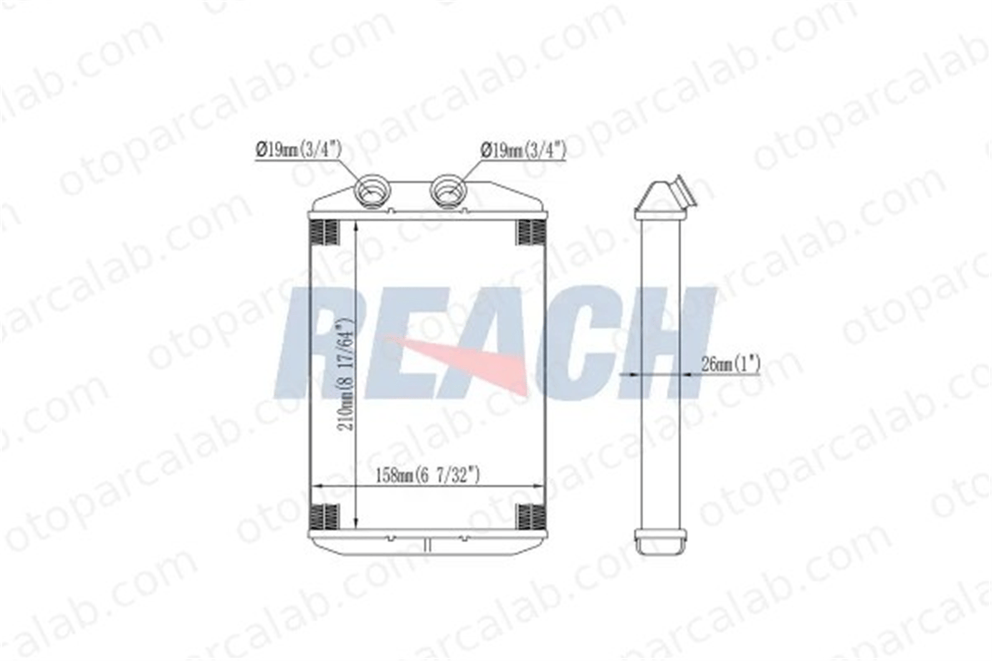 PSA ORJINAL 93197775 Kalorifer Radyatörü RENAULT MASTER III Panelvan/Van OPEL MOVANO B Panelvan/Van 93197775 2711500Q0G