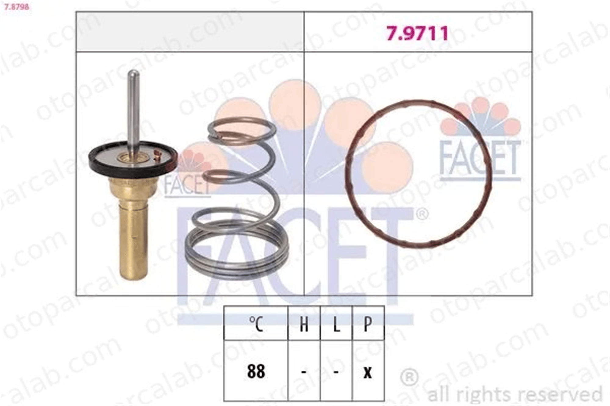 PSA ORJINAL 95507990 Termostat OPEL AGILA SUZUKI SPLASH 95507990 4711631
