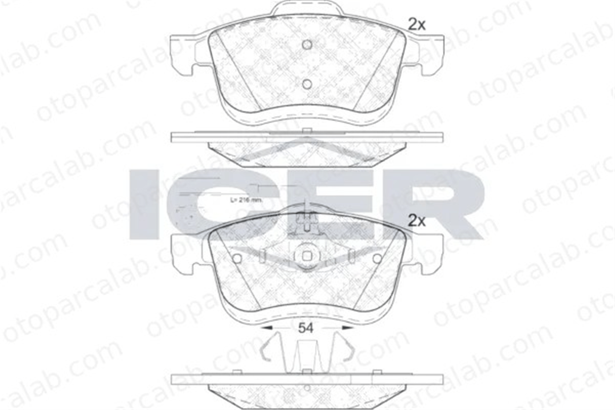PSA ORJINAL 95518219 Fren Disk Balata Ön FIAT DOBLO Cargo DOBLO Minibüs/Otobüs 95518219 51928529