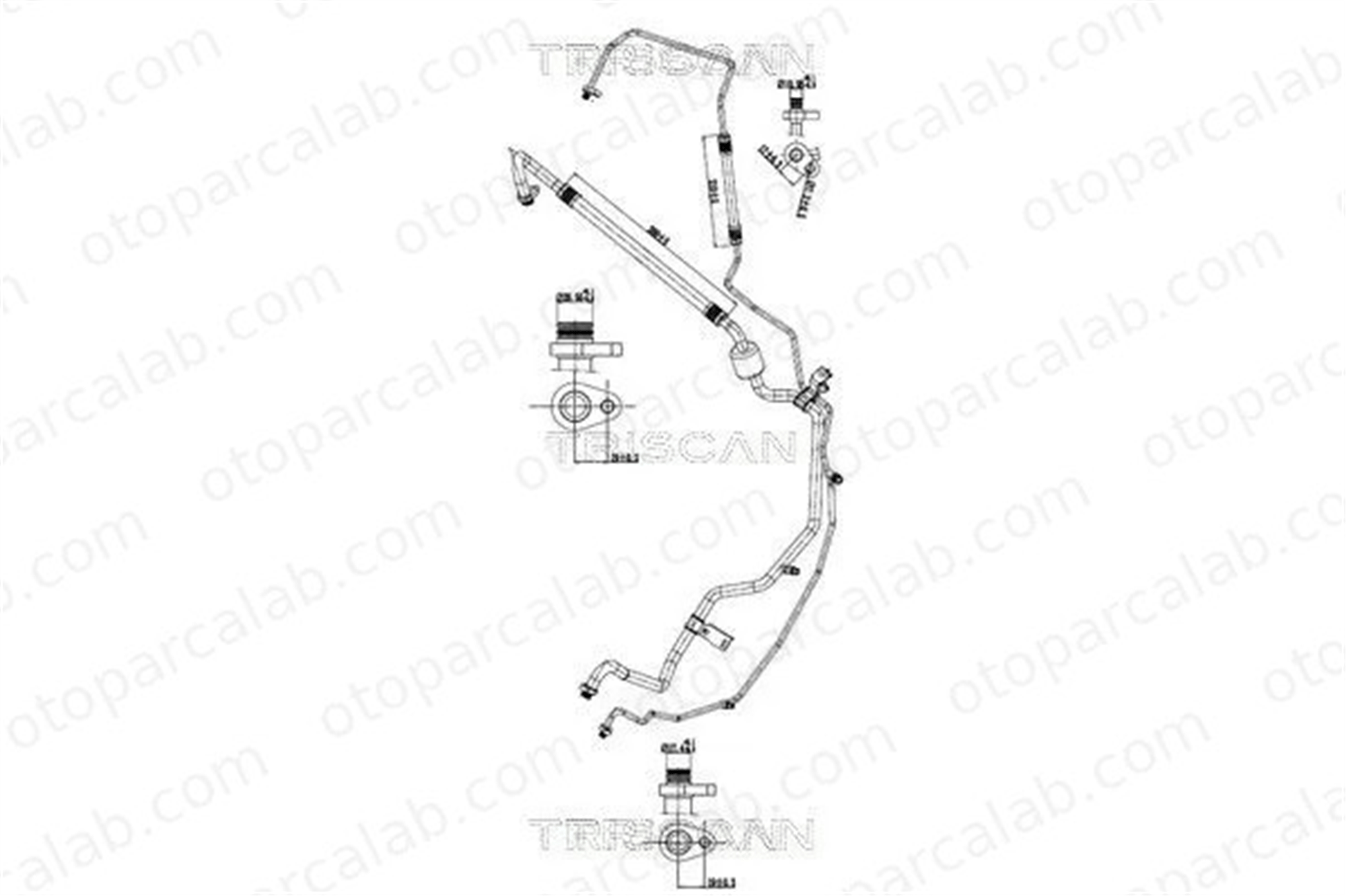PSA ORJINAL 9670090880 Klima Hortumu PEUGEOT 208 I CITROËN C3 II 9670090880