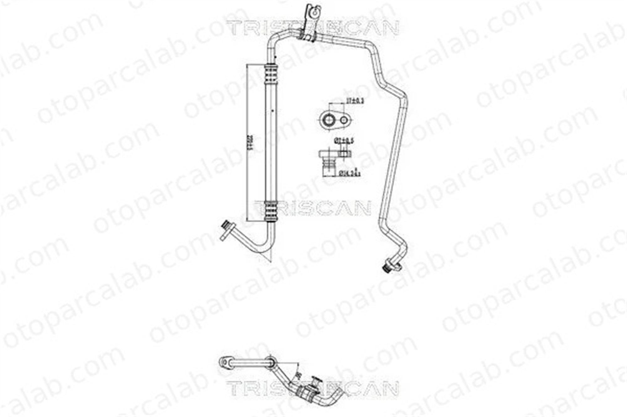 PSA ORJINAL 9670091380 Klima Hortumu PEUGEOT 208 I CITROËN C3 II 9670091380