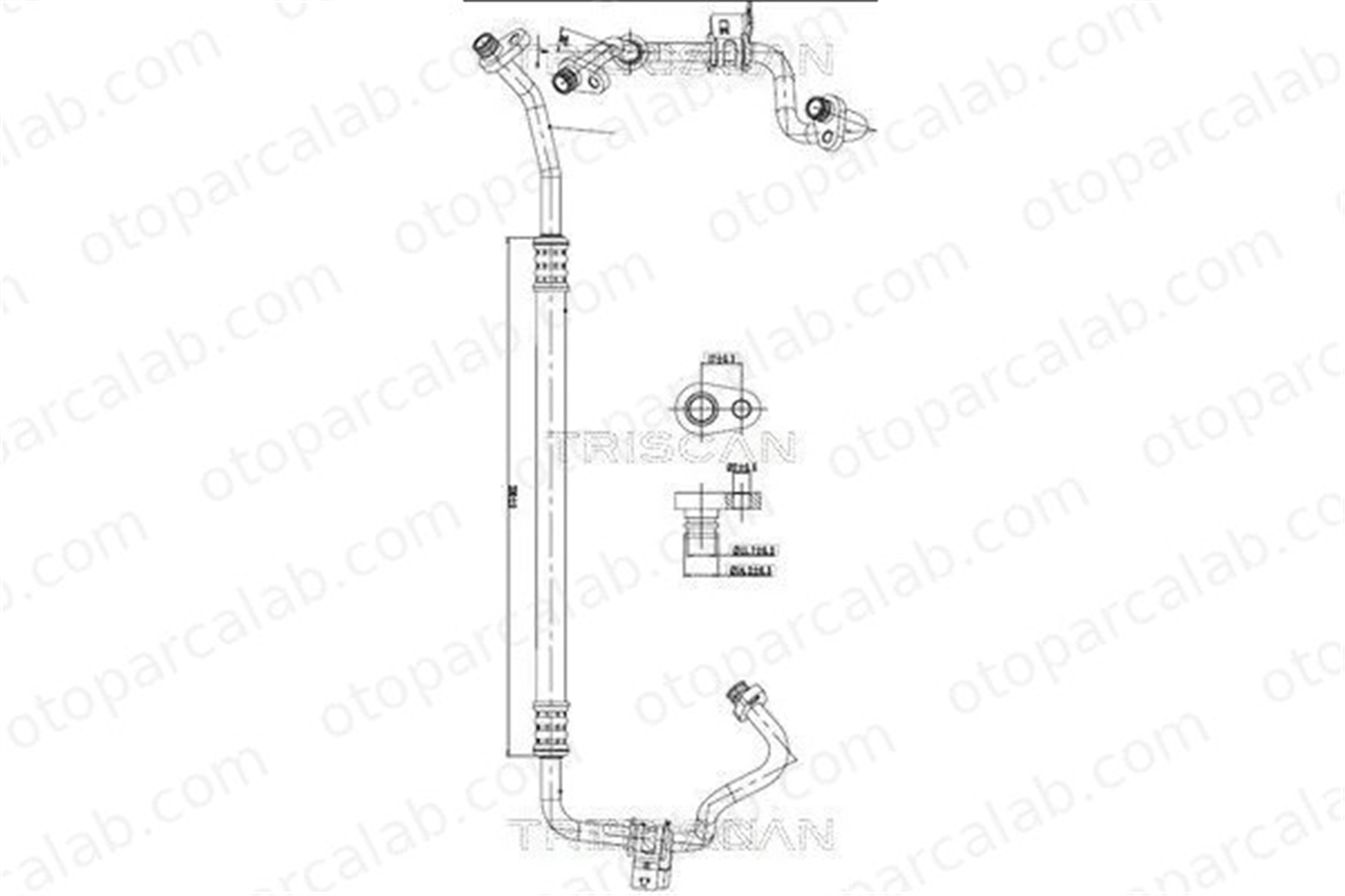PSA ORJINAL 9675862680 Klima Hortumu OPEL ZAFIRA LIFE Minibüs/Otobüs CITROËN SPACETOURER Minibüs/Otobüs 9675862680 9807557580