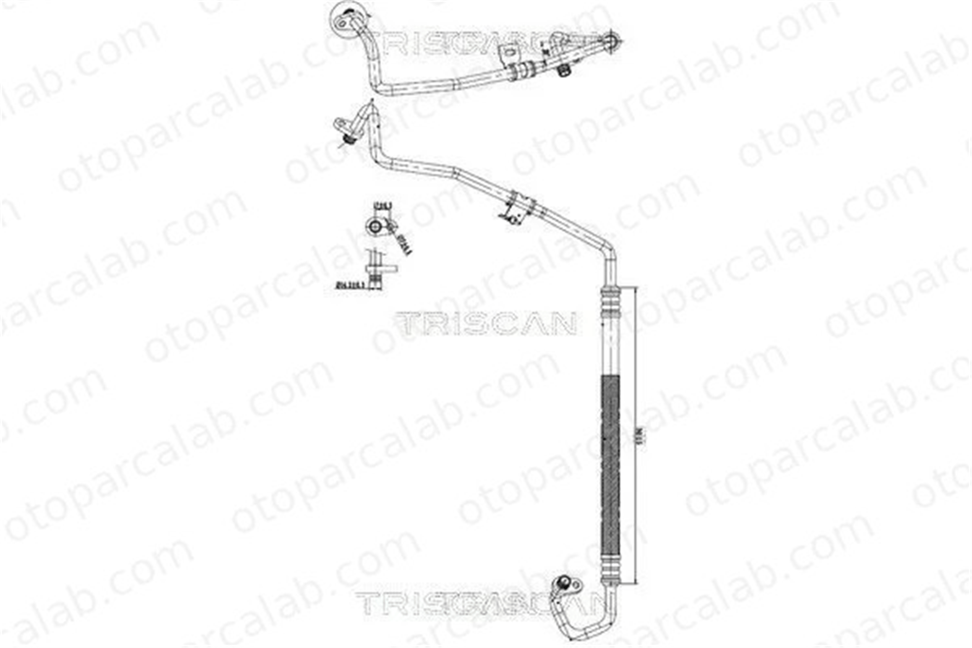 PSA ORJINAL 9676363380 Klima Hortumu CITROËN BERLINGO BERLINGO Kasa/büyük limuzin 9676363380 9840710480