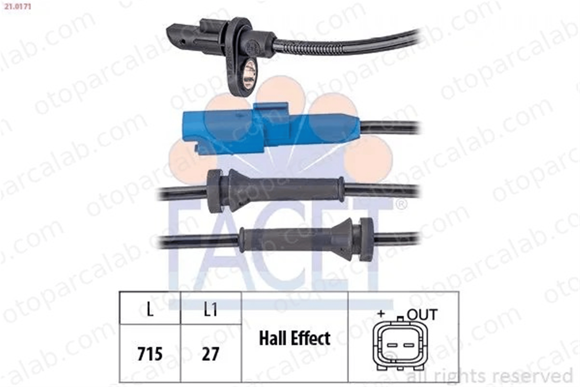 PSA ORJINAL 9800035980 Abs Sensörü Arka Sağ veya Sol CITROËN DS3 C3 II 9800035980